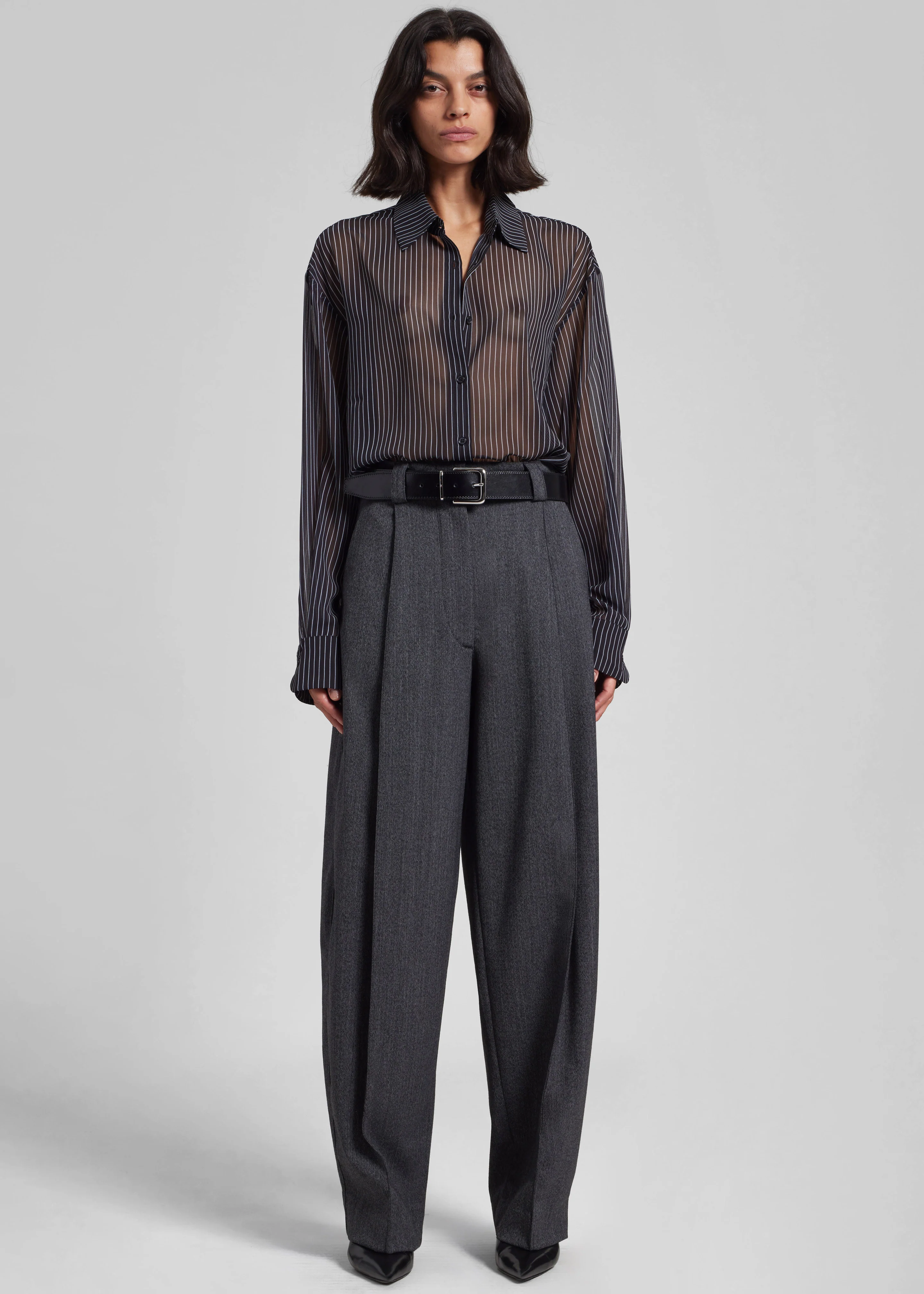 TheLatest Cara Pants - Dark Grey - Image 5