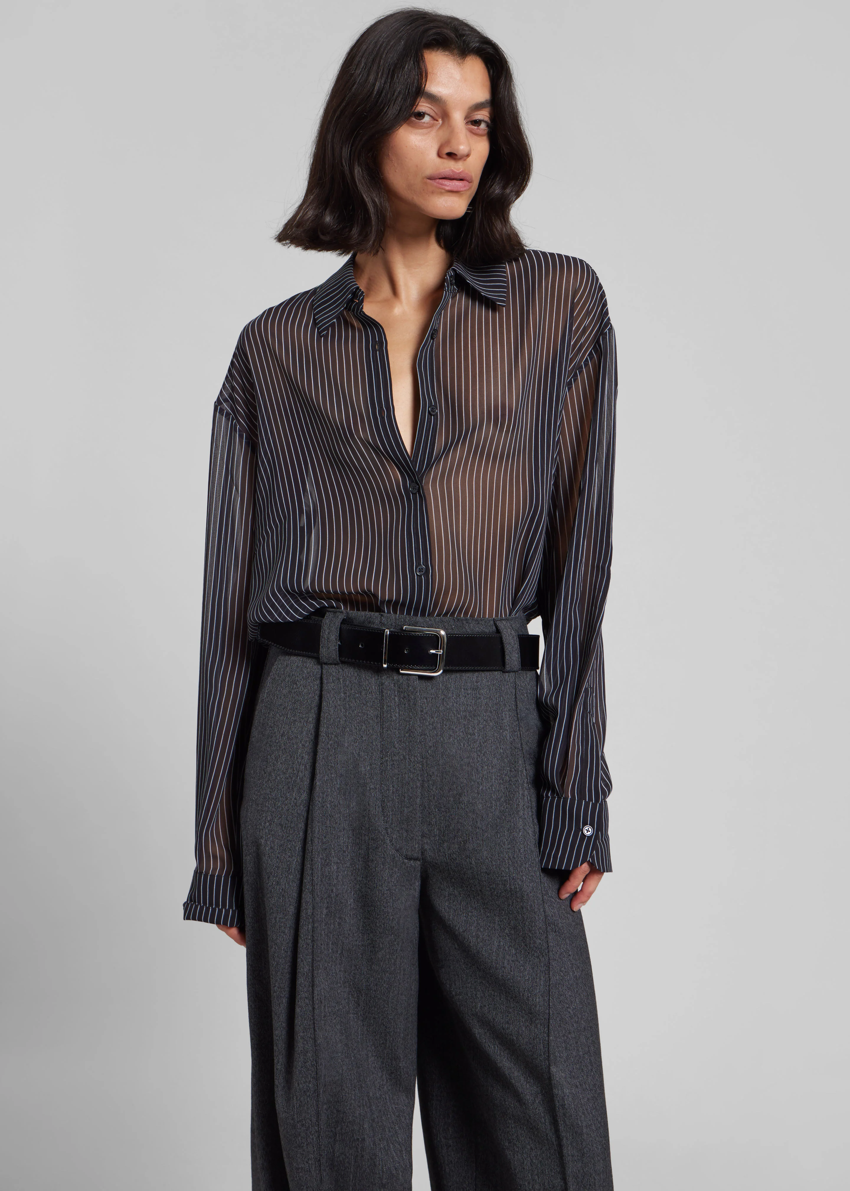 TheLatest Cara Pants - Dark Grey - Image 6