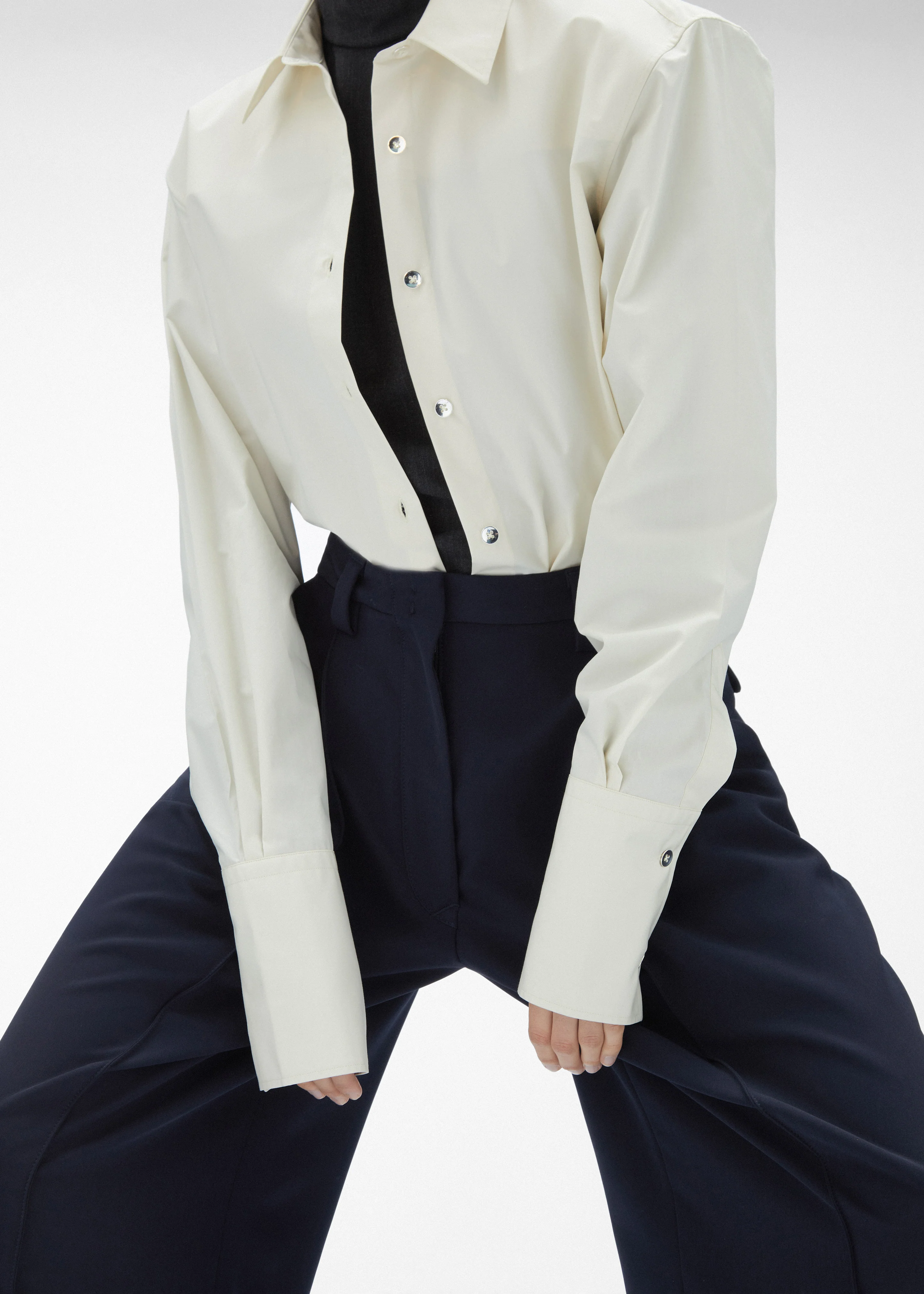 TheLatest Codie Poplin Shirt - Butter - Image 2