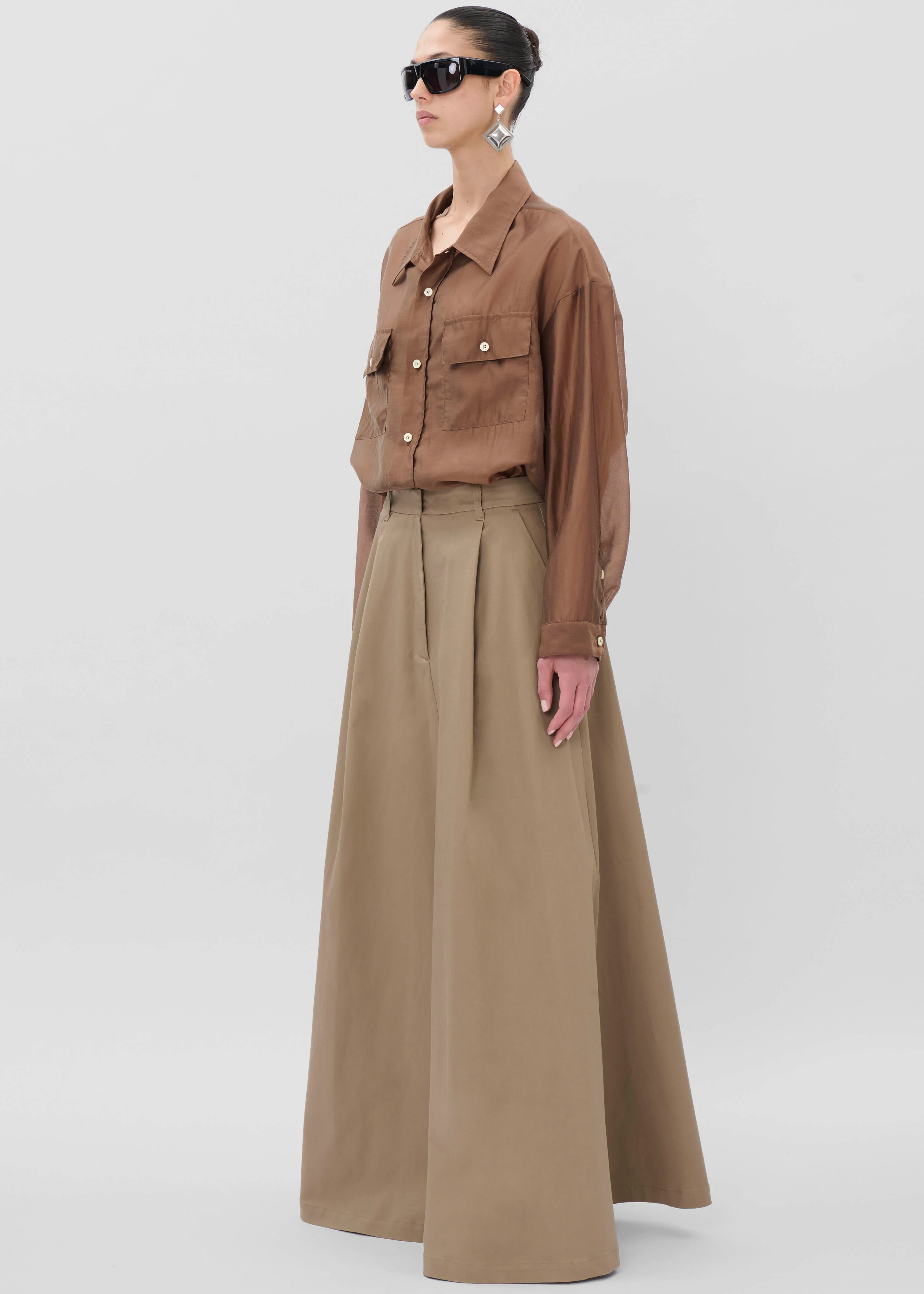 TheLatest Daisy Skirt - Cognac - Image 7