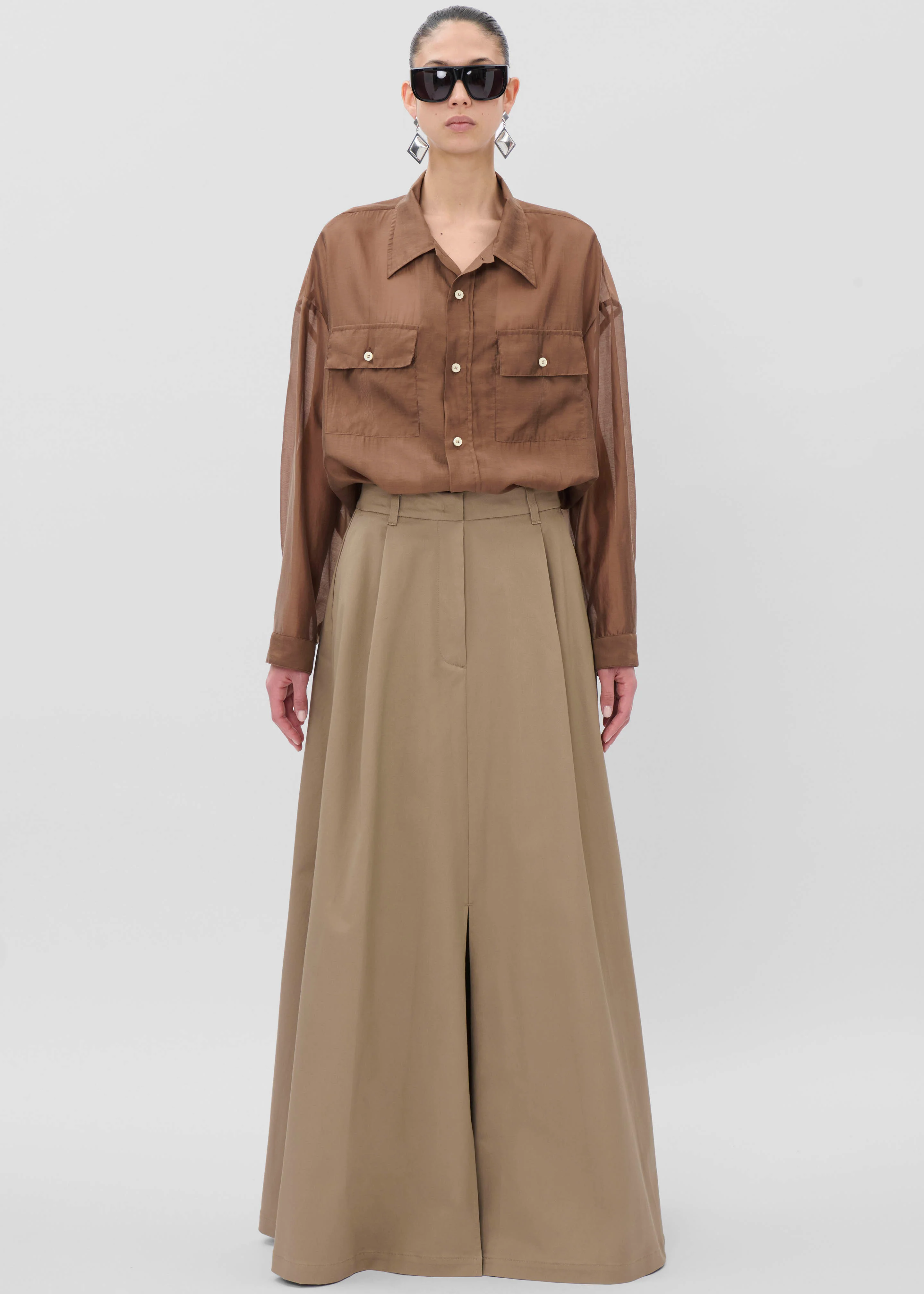 TheLatest Daisy Skirt - Cognac - Image 8