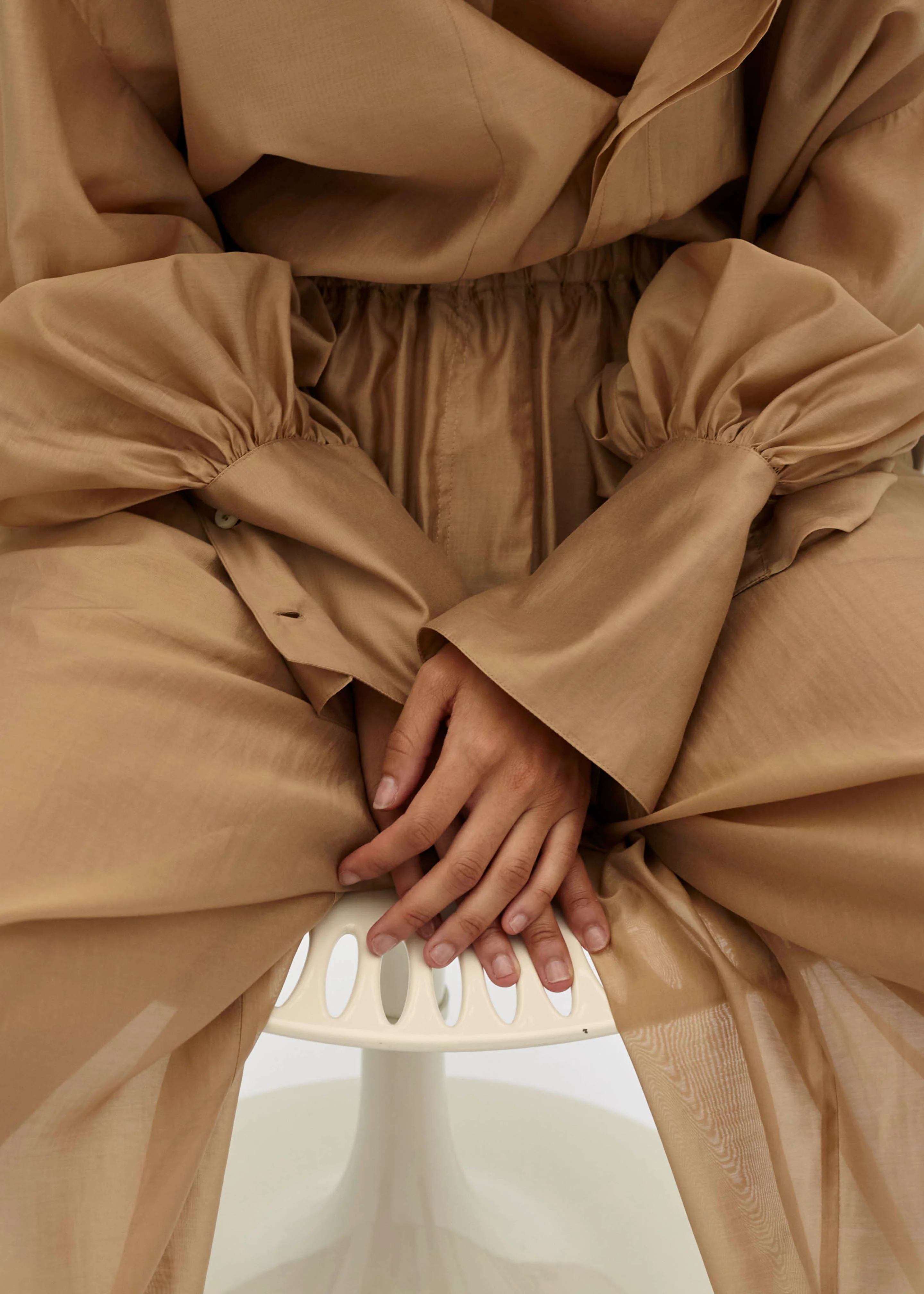 TheLatest Diana Light Muslin Shirt - Nude - Image 2