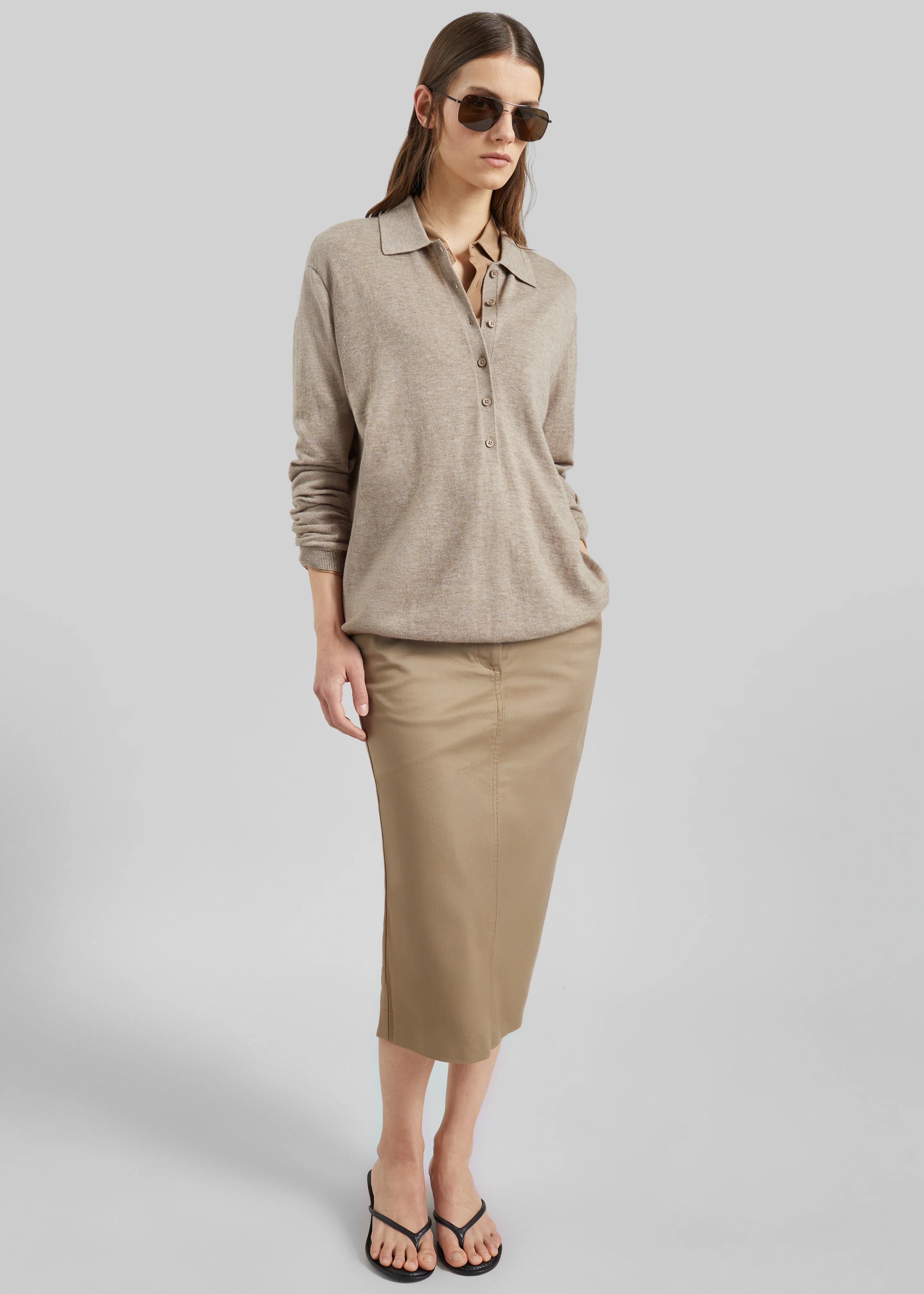 TheLatest Donna Skirt - Cognac - Image 4