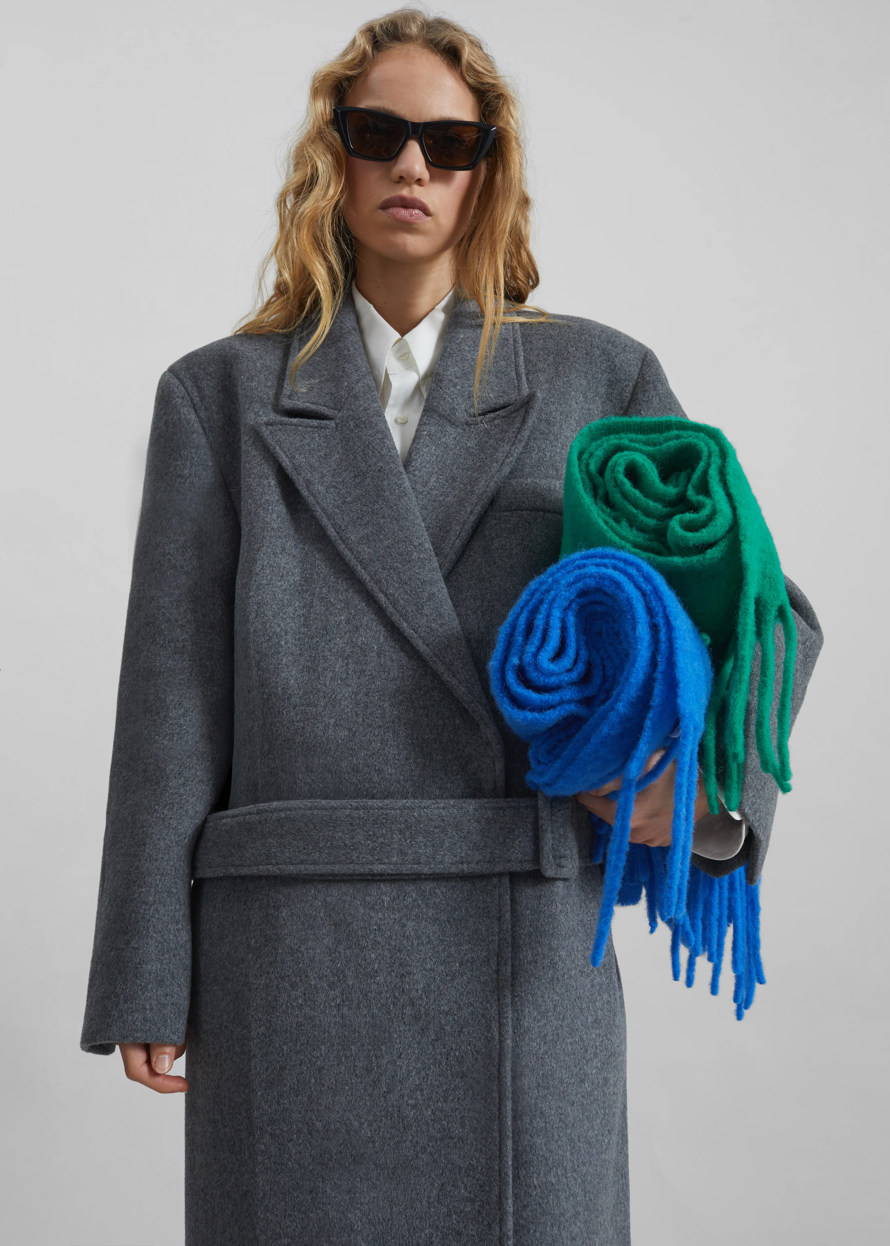 Ticino Wool Coat - Grey - Image 8