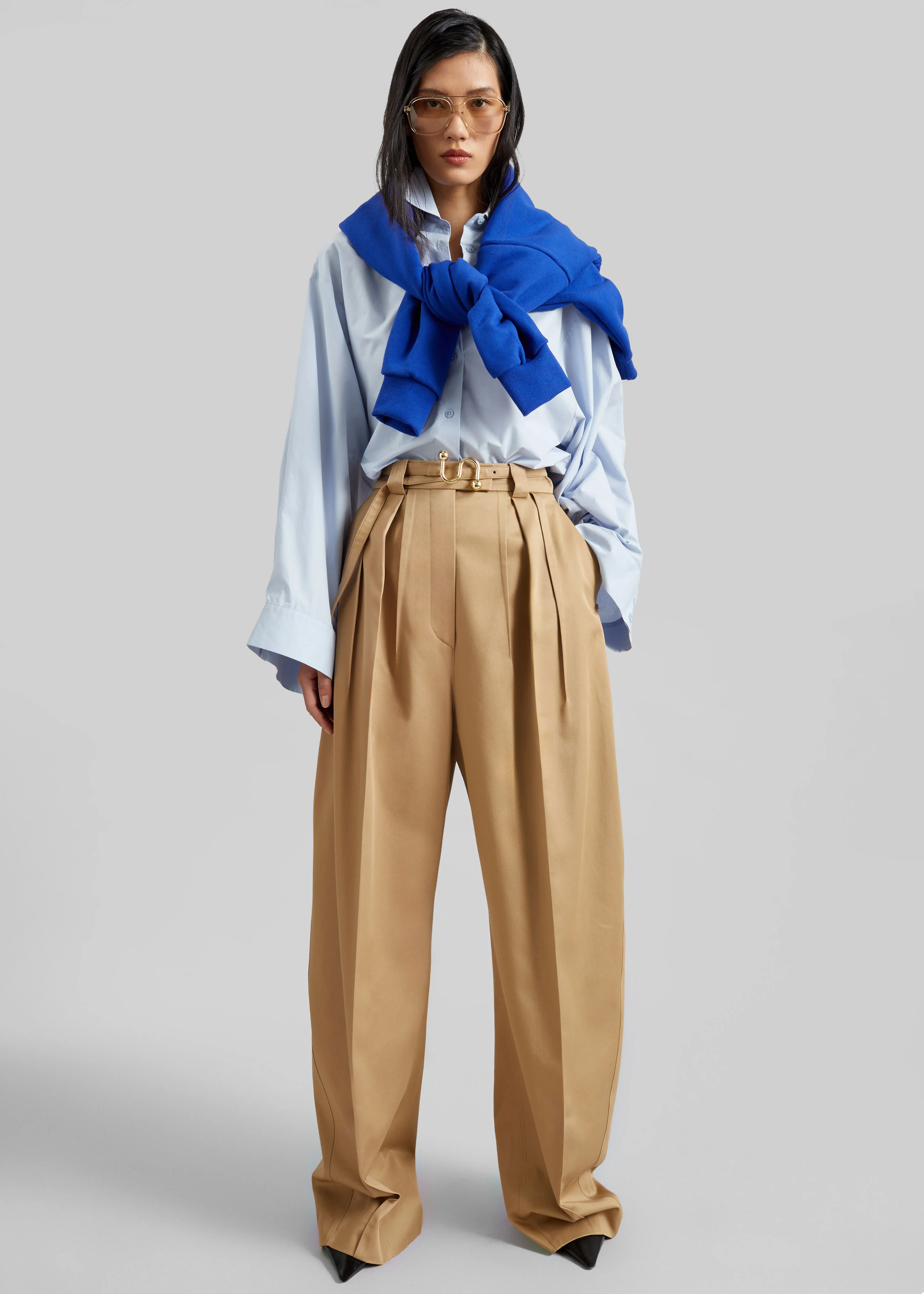 Tila Wide Sleeve Shirt - Light Blue - Image 7
