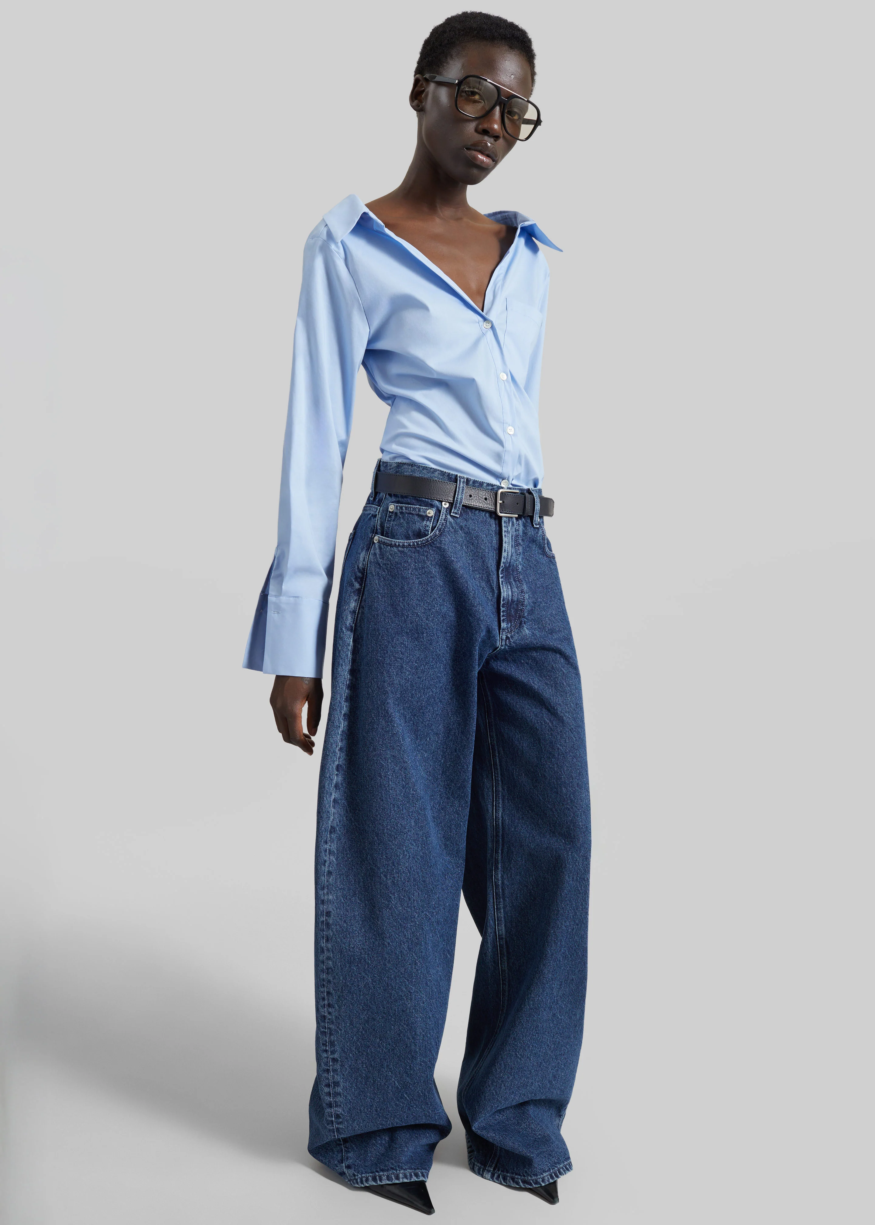 Tiona Fitted Shirt - Light Blue - Image 2
