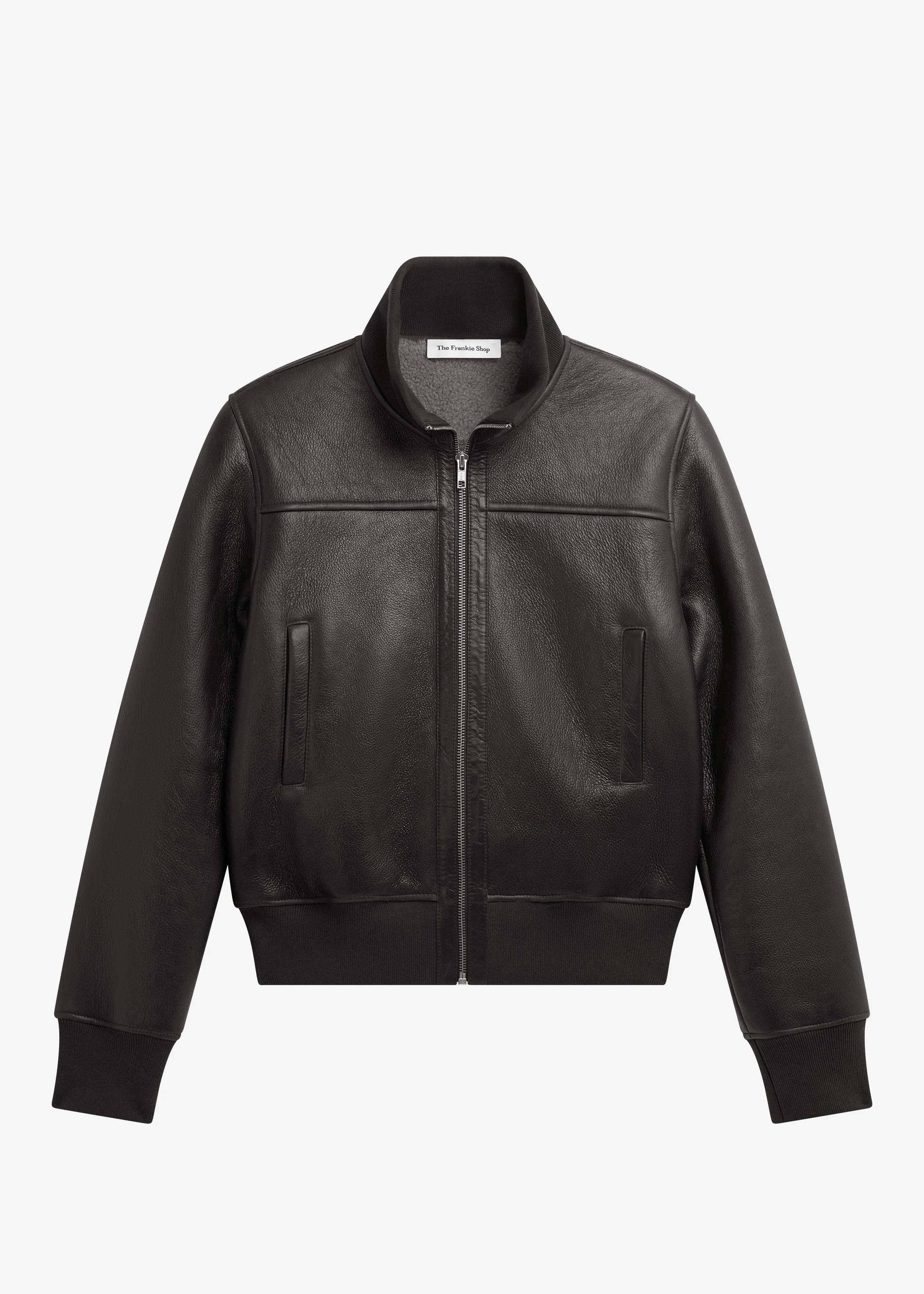 Tobias Leather Jacket - Black - Image 7