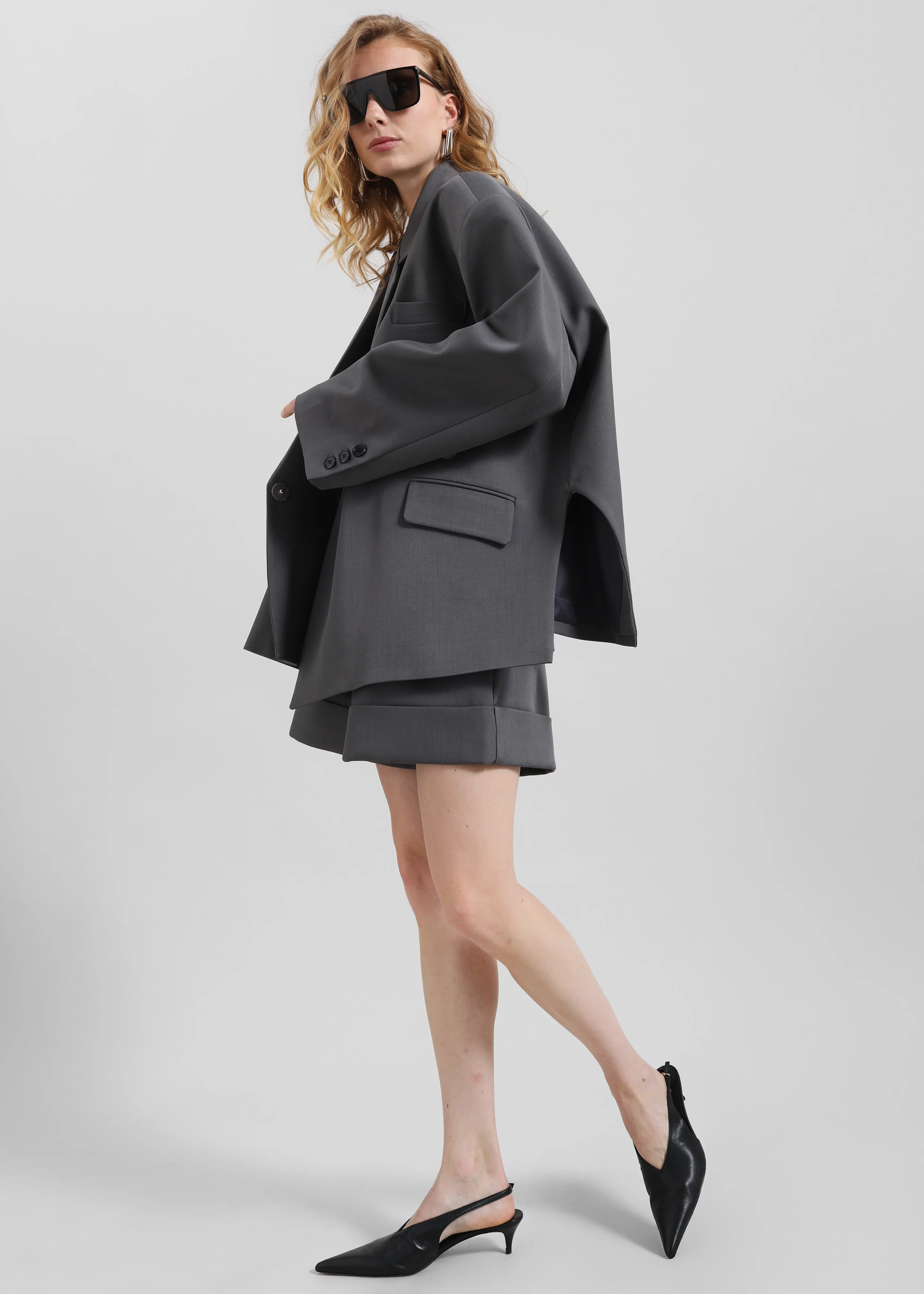 Tolmer Cuffed Shorts - Storm Grey - Image 5