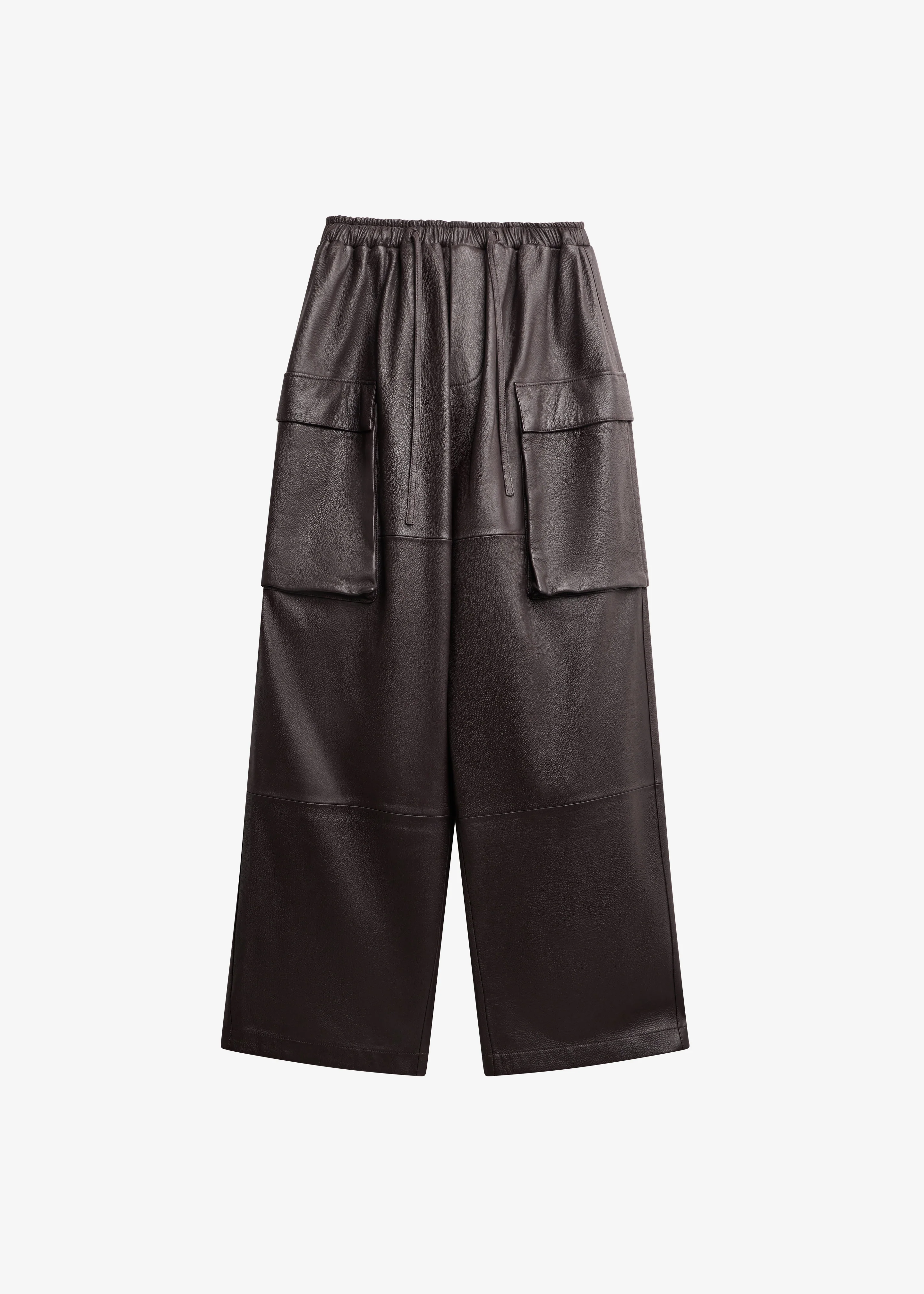 Tom Leather Cargo Pants - Vintage Brown - Image 7