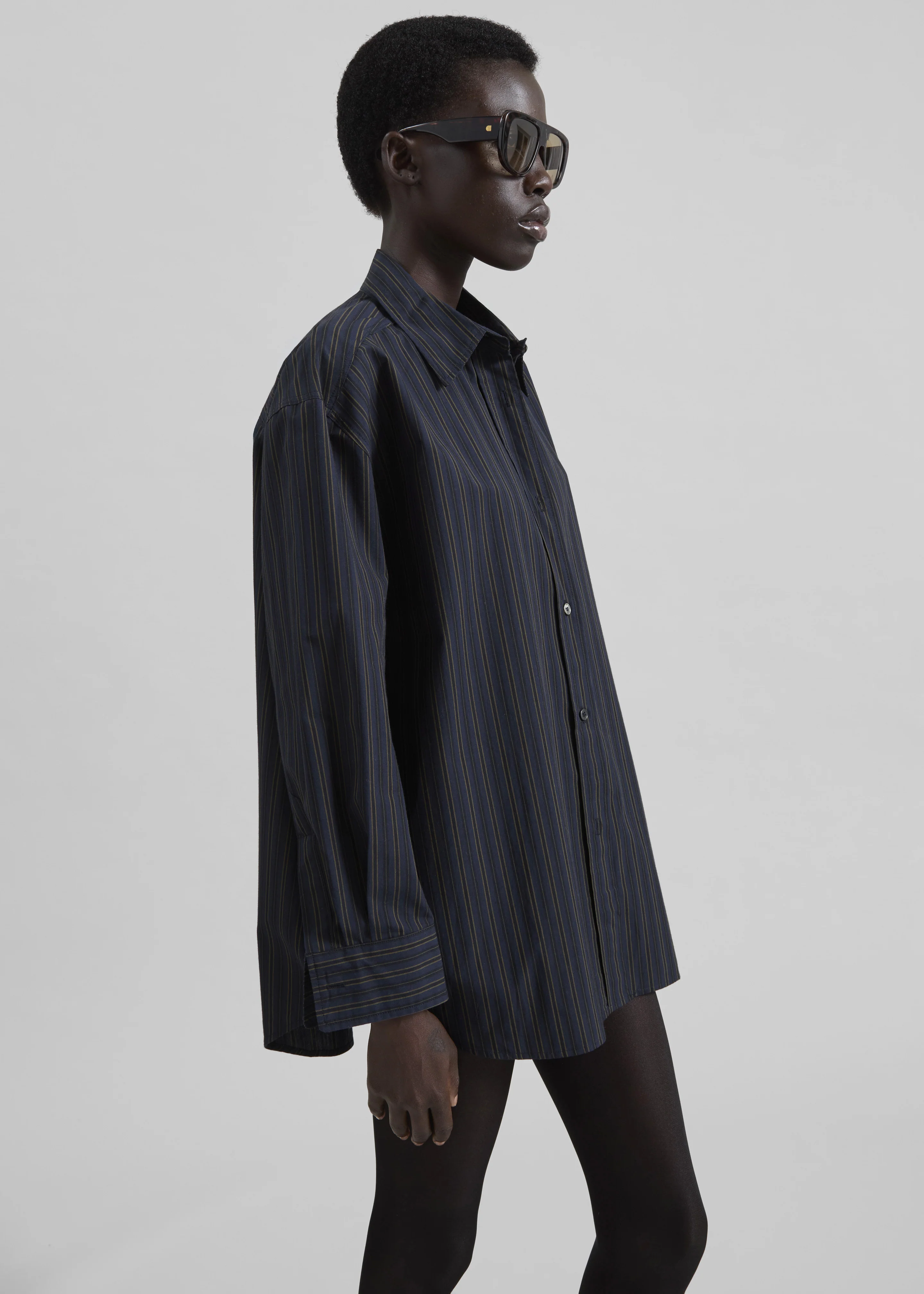 Toulon Shirt - Navy/Black Stripe - Image 2