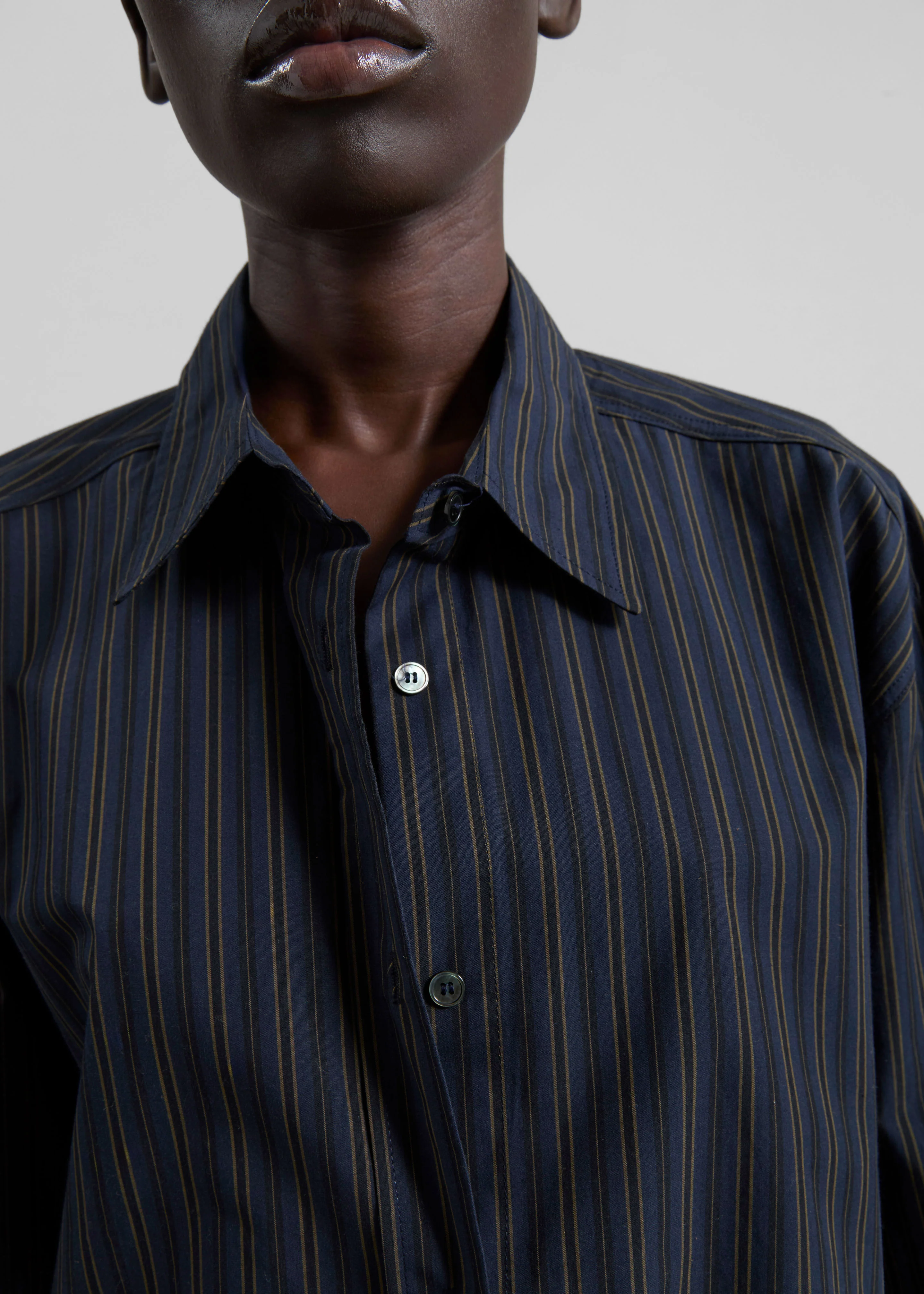 Toulon Shirt - Navy/Black Stripe - Image 3