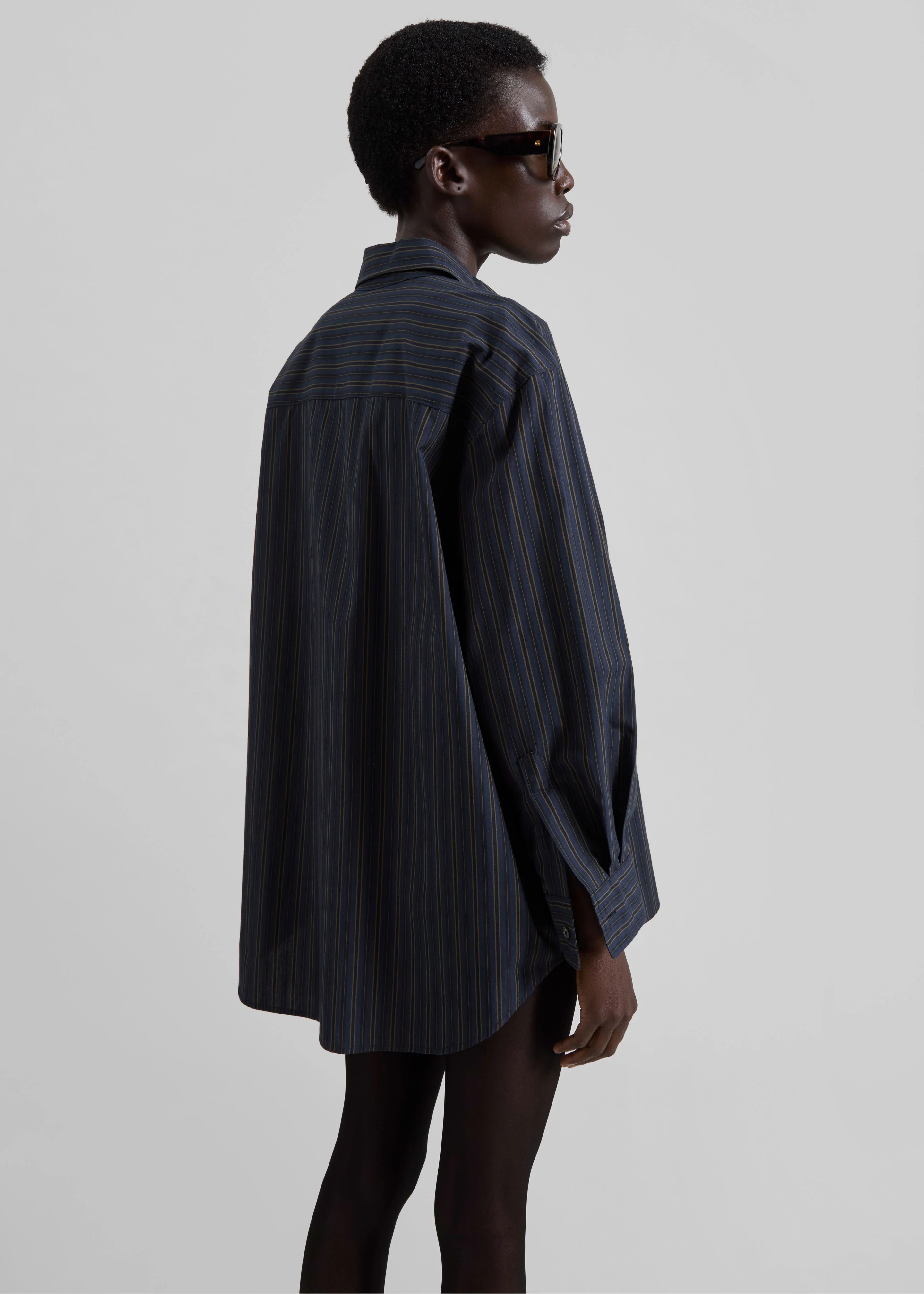 Toulon Shirt - Navy/Black Stripe - Image 6