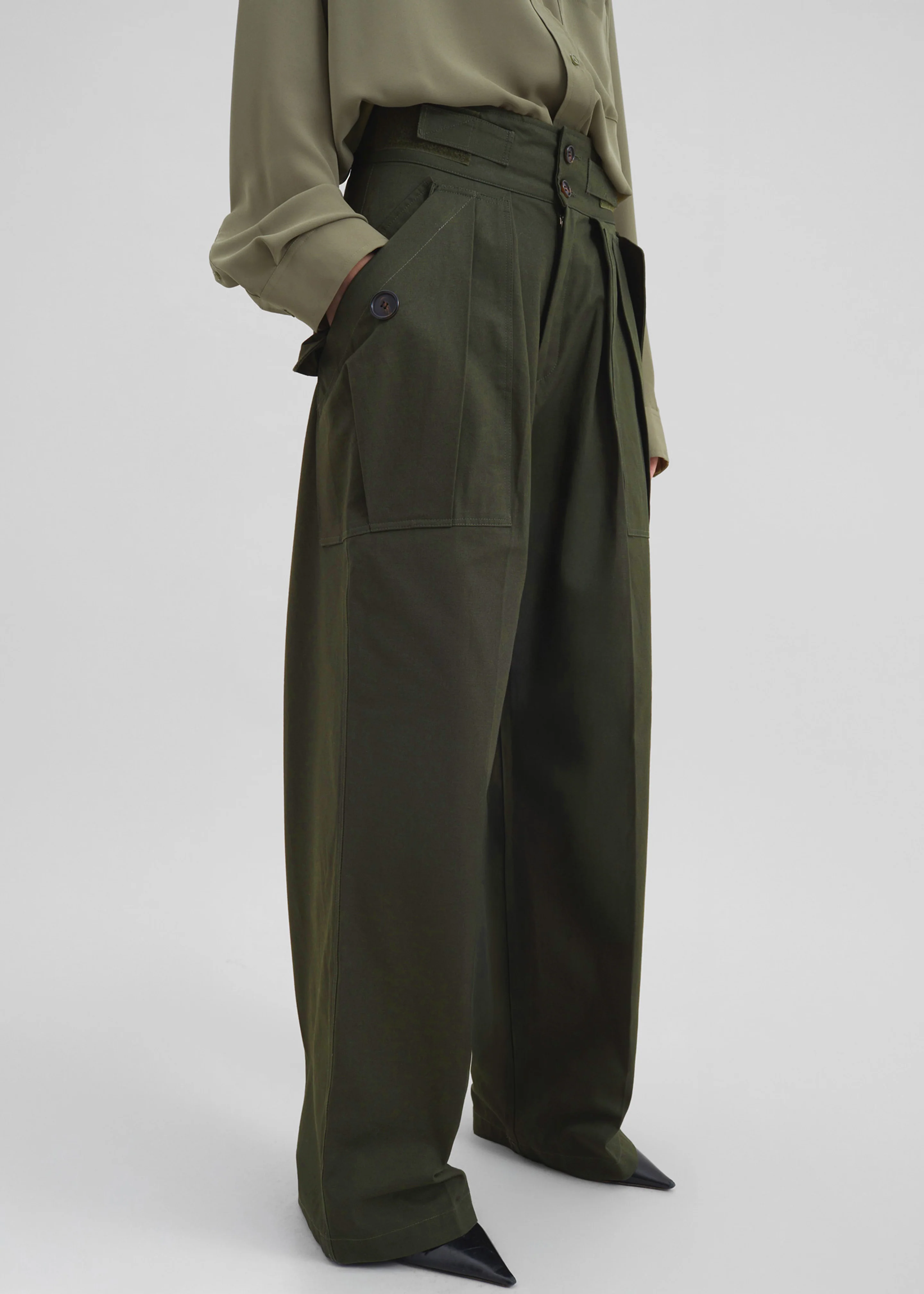 Tova Cargo Pants - Deep Green - Image 6