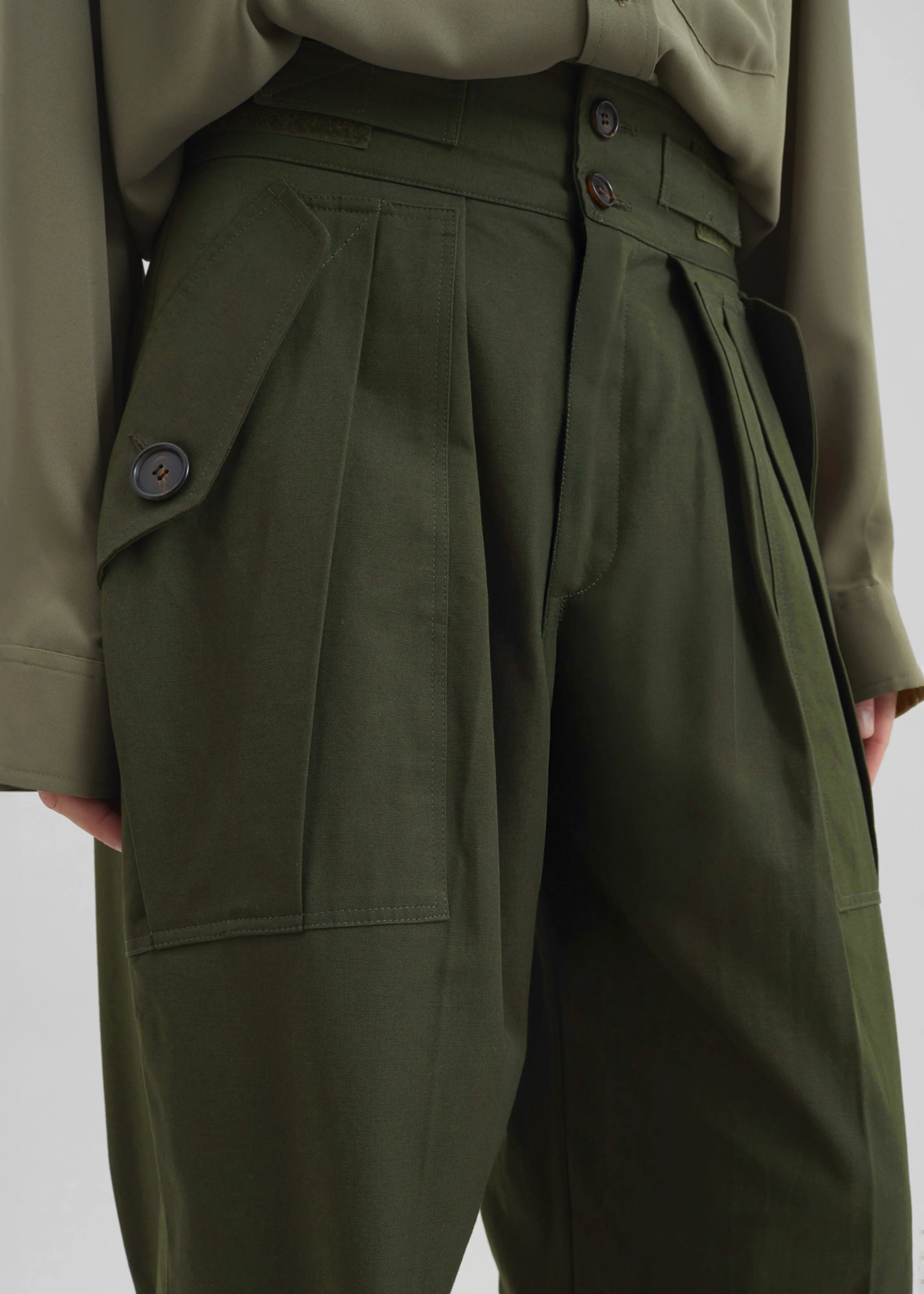 Tova Cargo Pants - Deep Green - Image 7