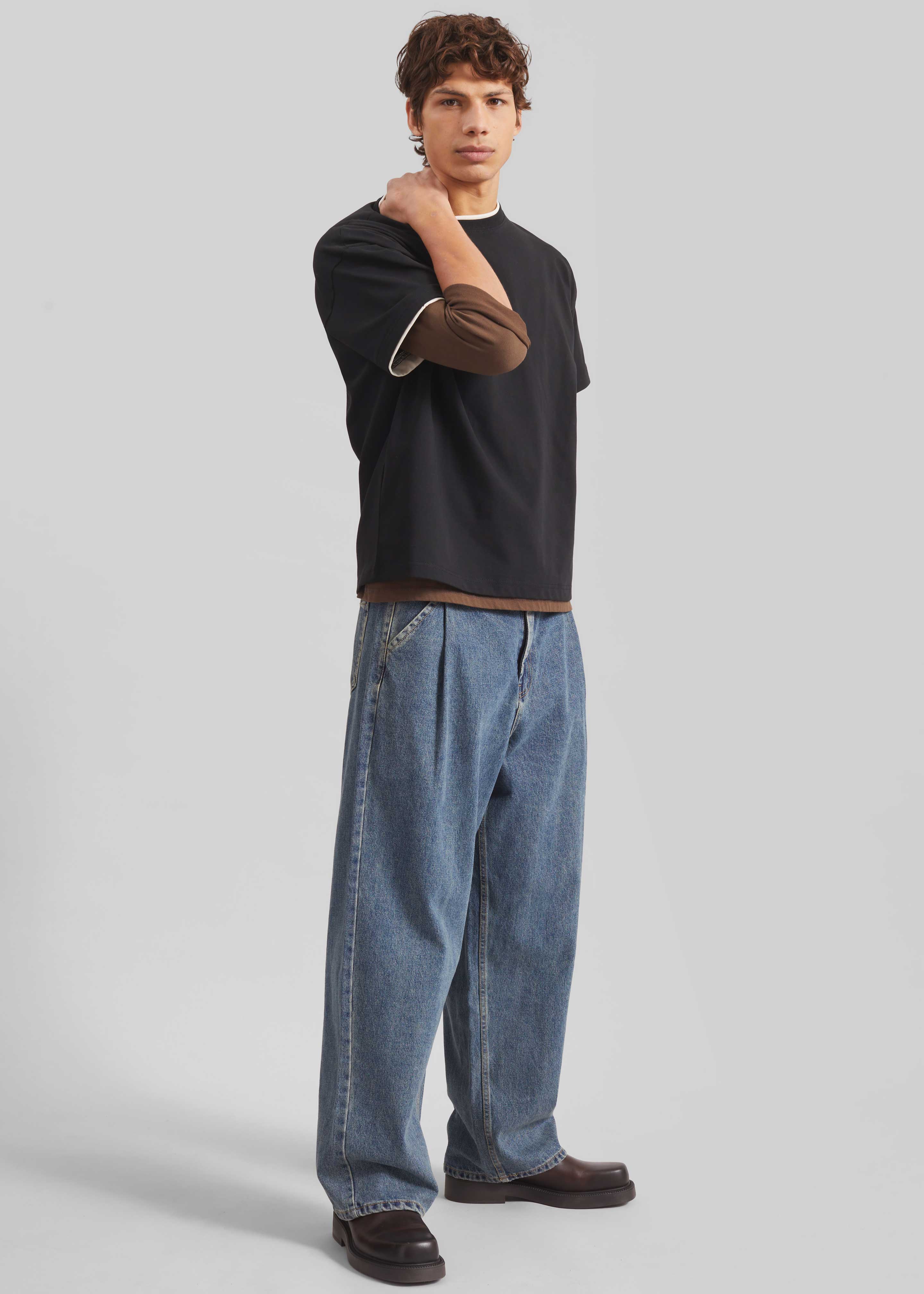 Trafal Wide Jeans - Blue Wash - Image 4