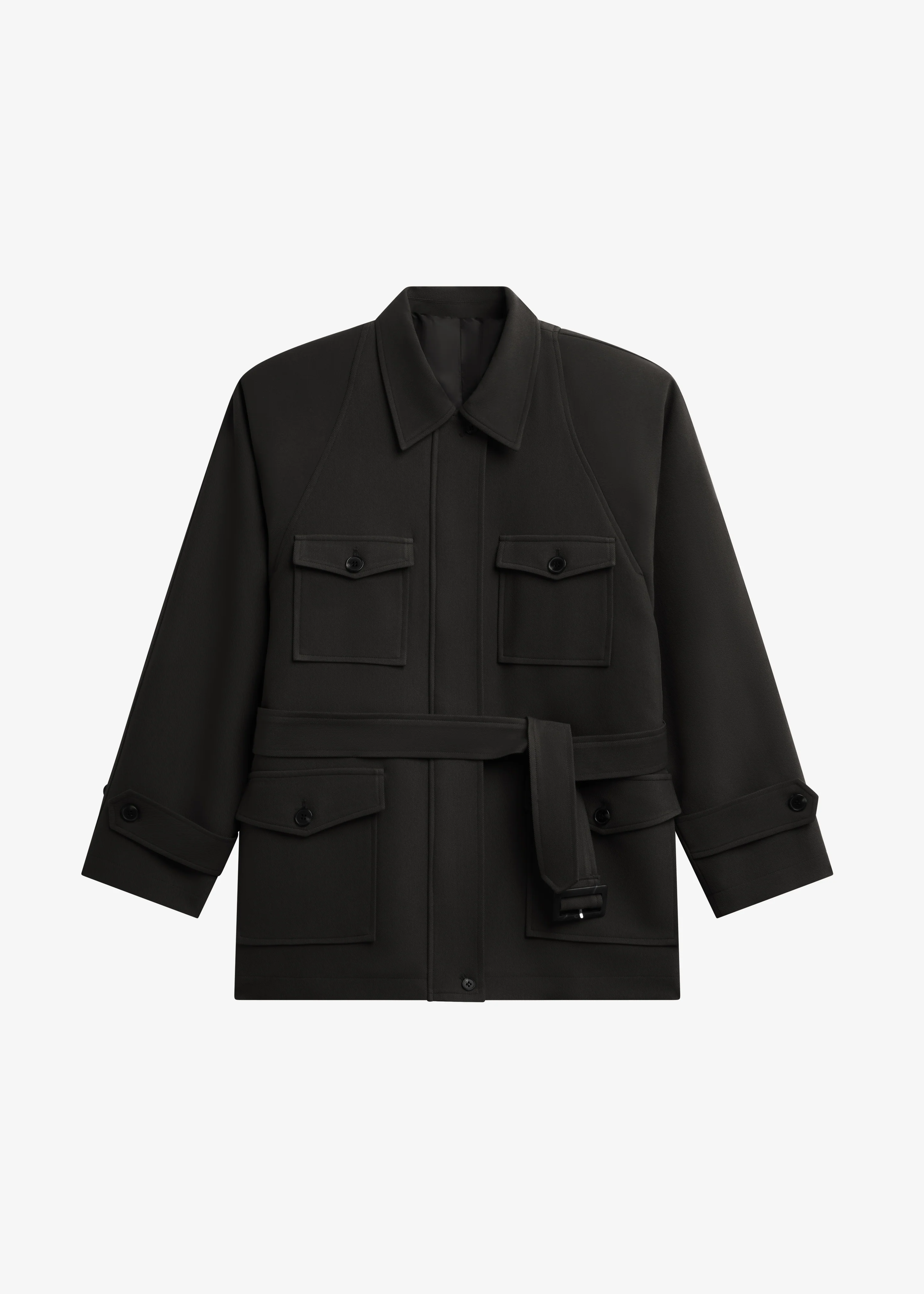 Trevose Padded Utility Jacket - Black - Image 11