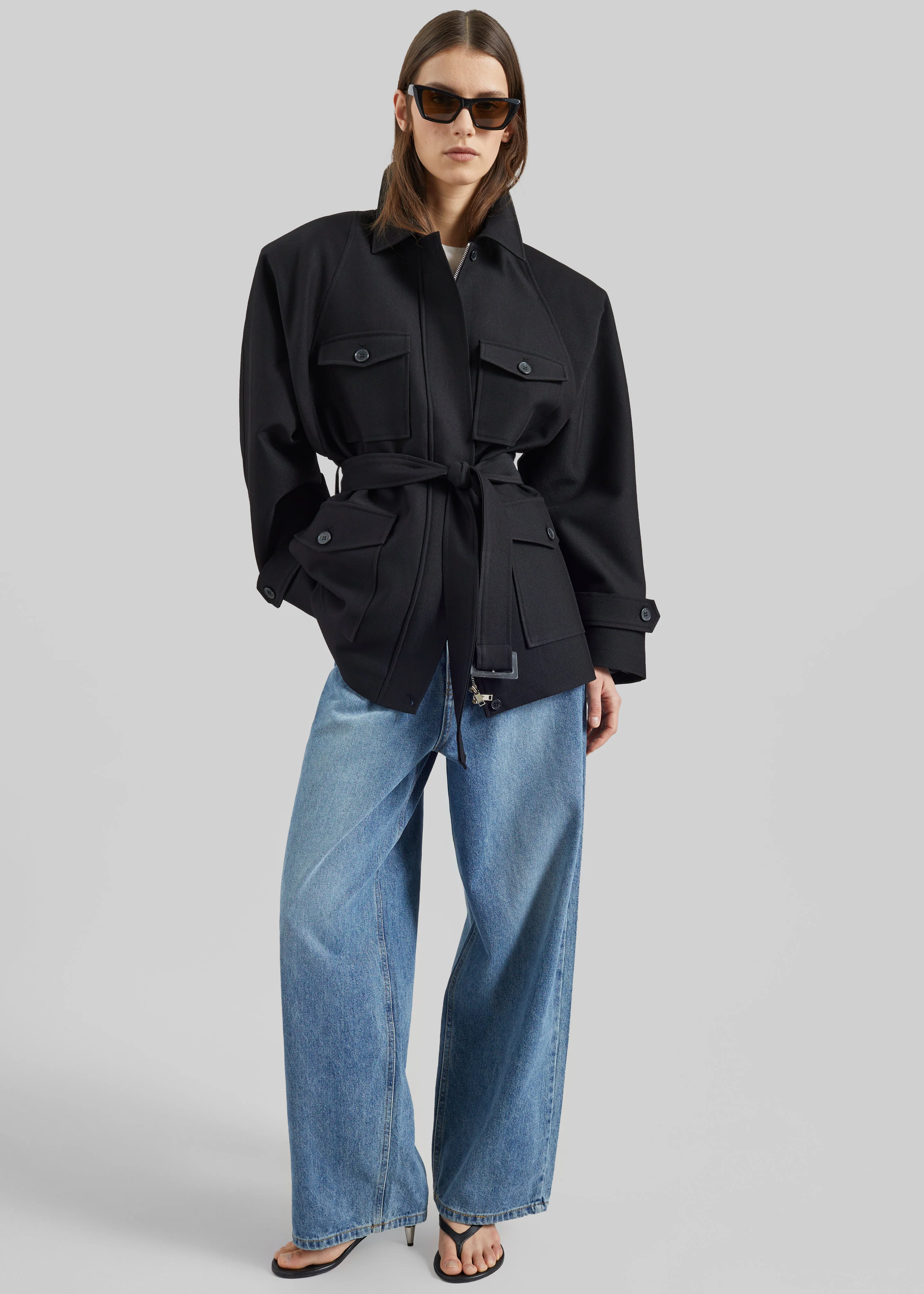 Trevose Padded Utility Jacket - Black - Image 4