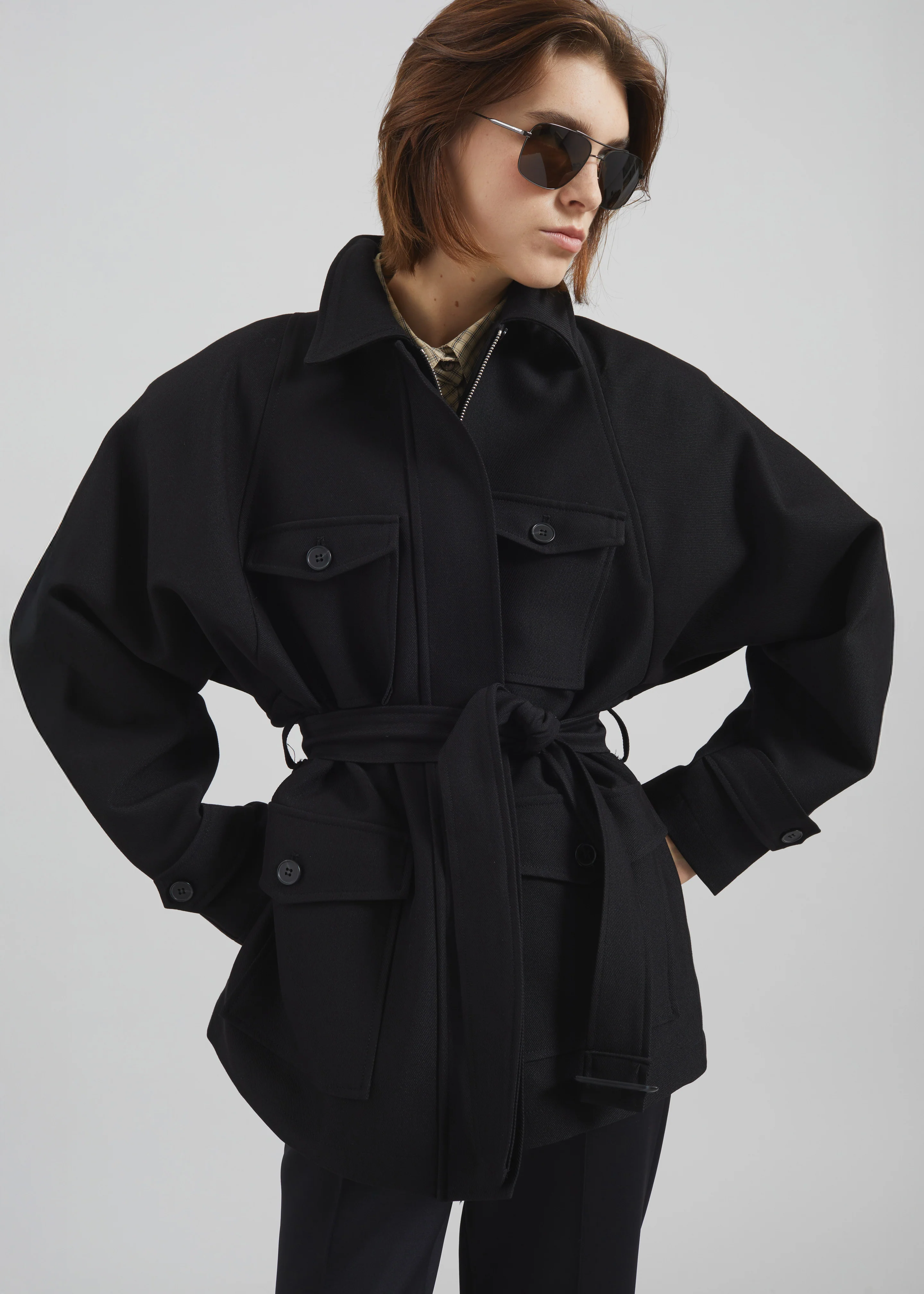 Trevose Padded Utility Jacket - Black - Image 8