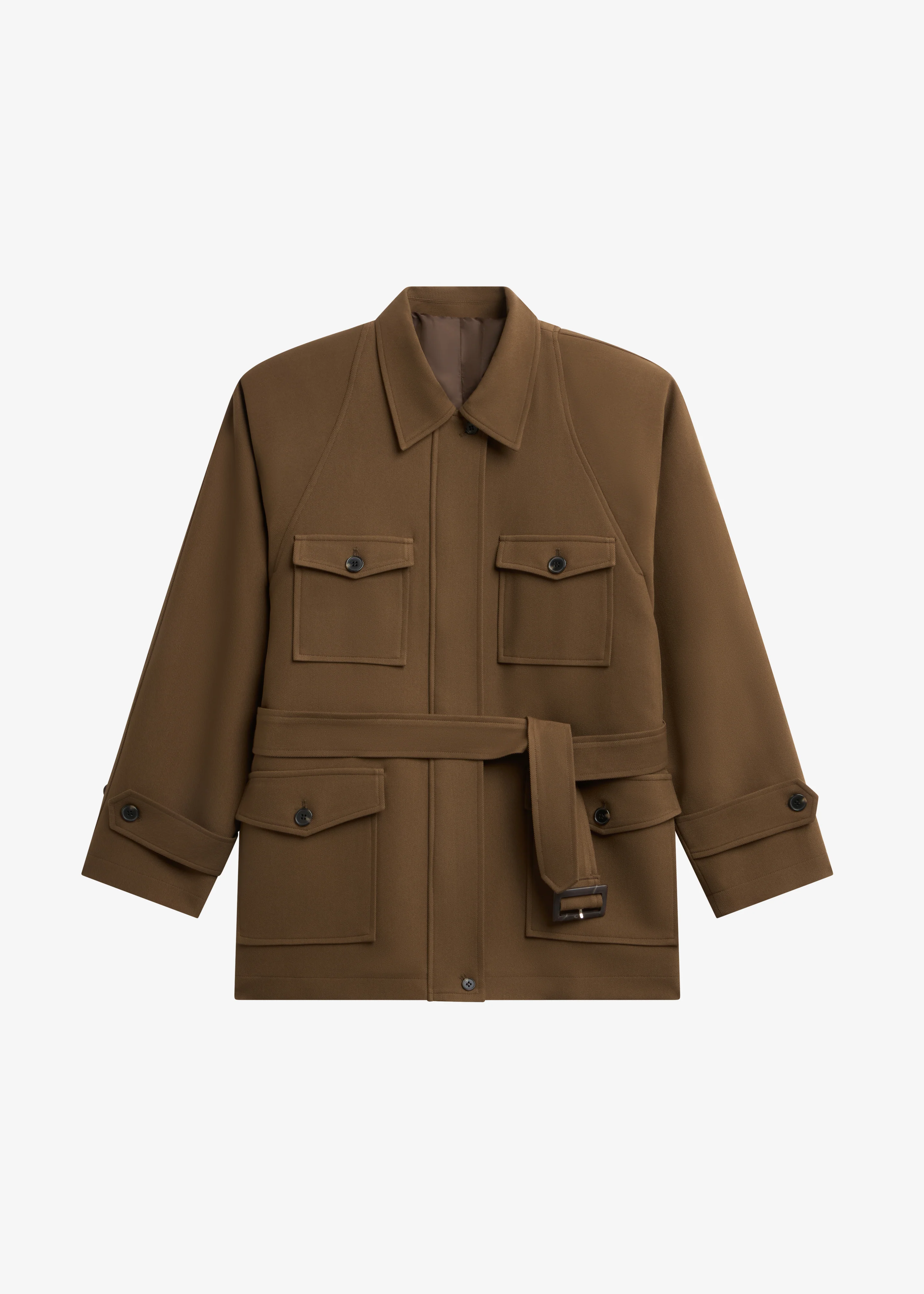Trevose Padded Utility Jacket - Brown - Image 9