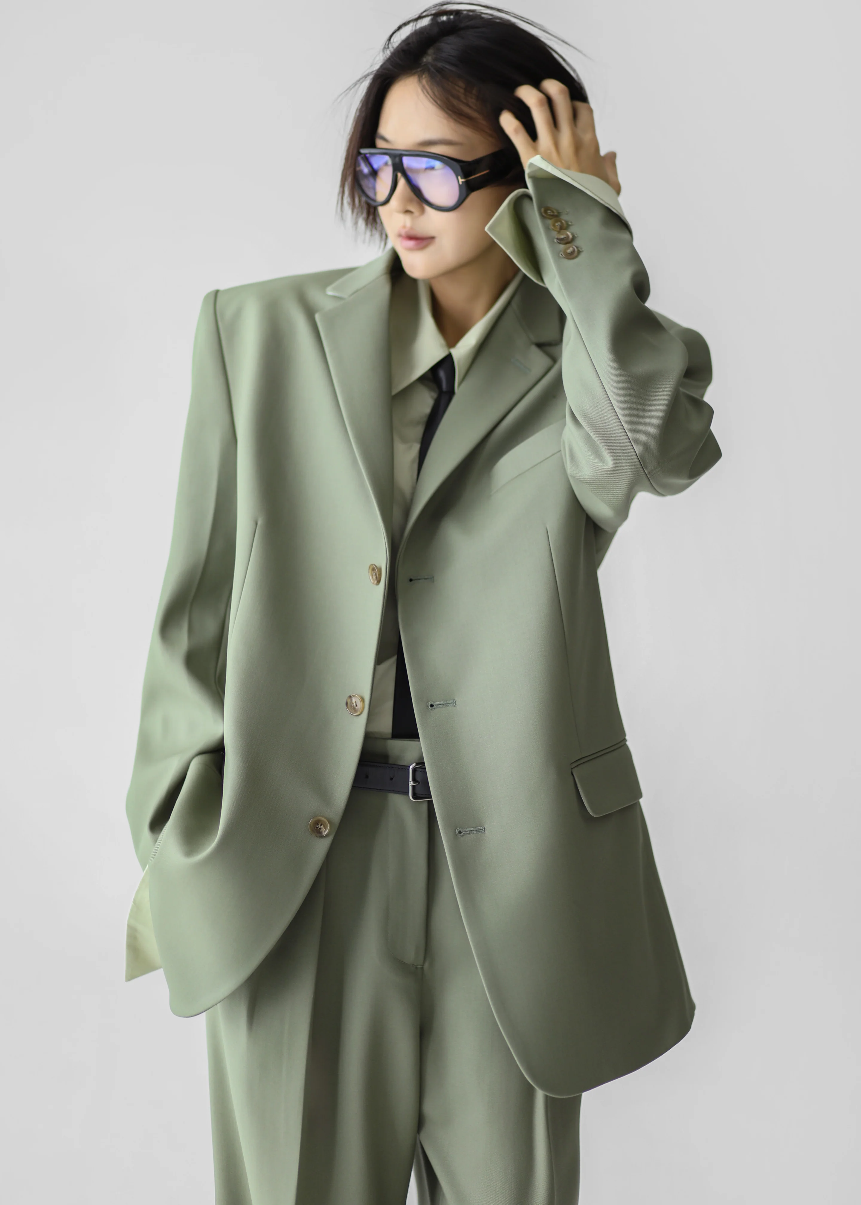 Trosa Blazer - Pale Olive - Image 2