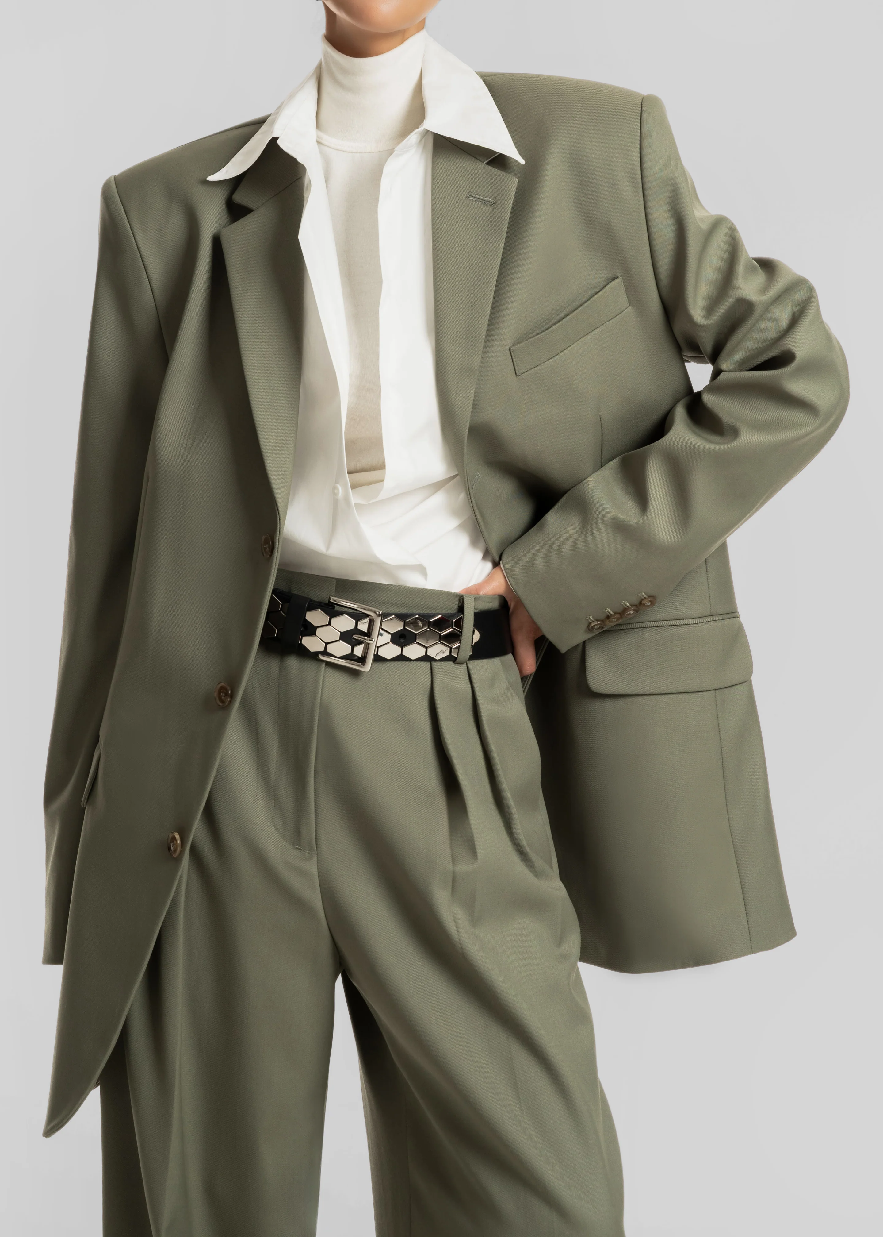 Trosa Blazer - Pale Olive - Image 3