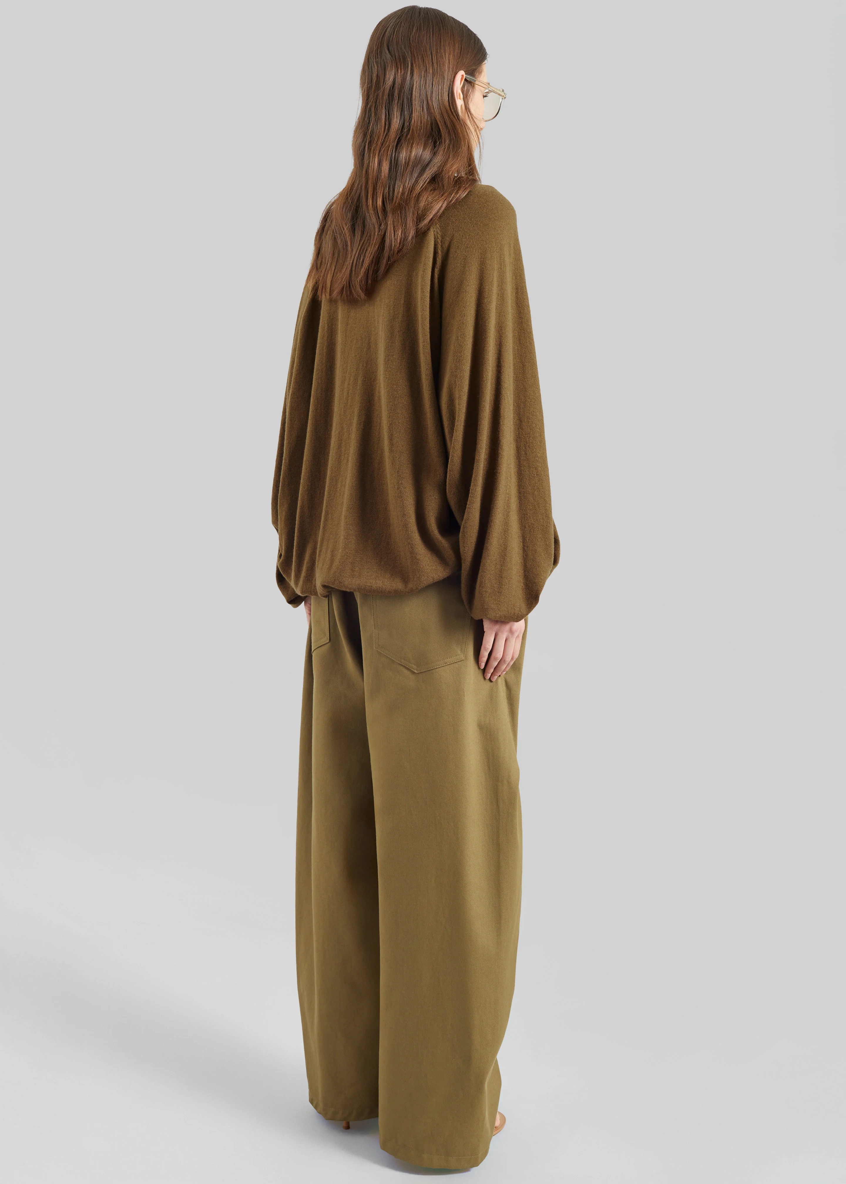 Tulsa Curved Pants - Dark Olive - Image 5
