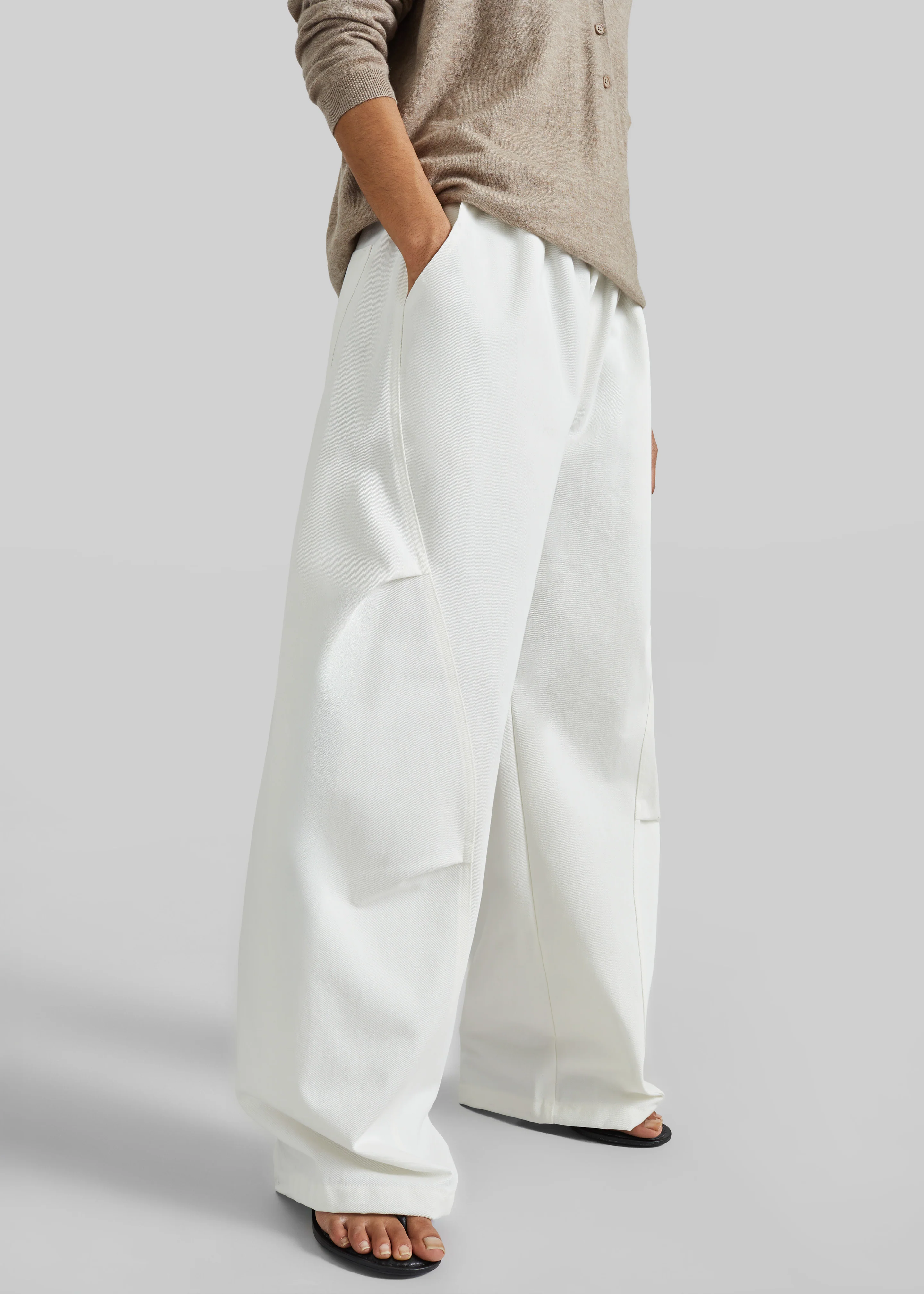 Tulsa Curved Pants - White - Image 2