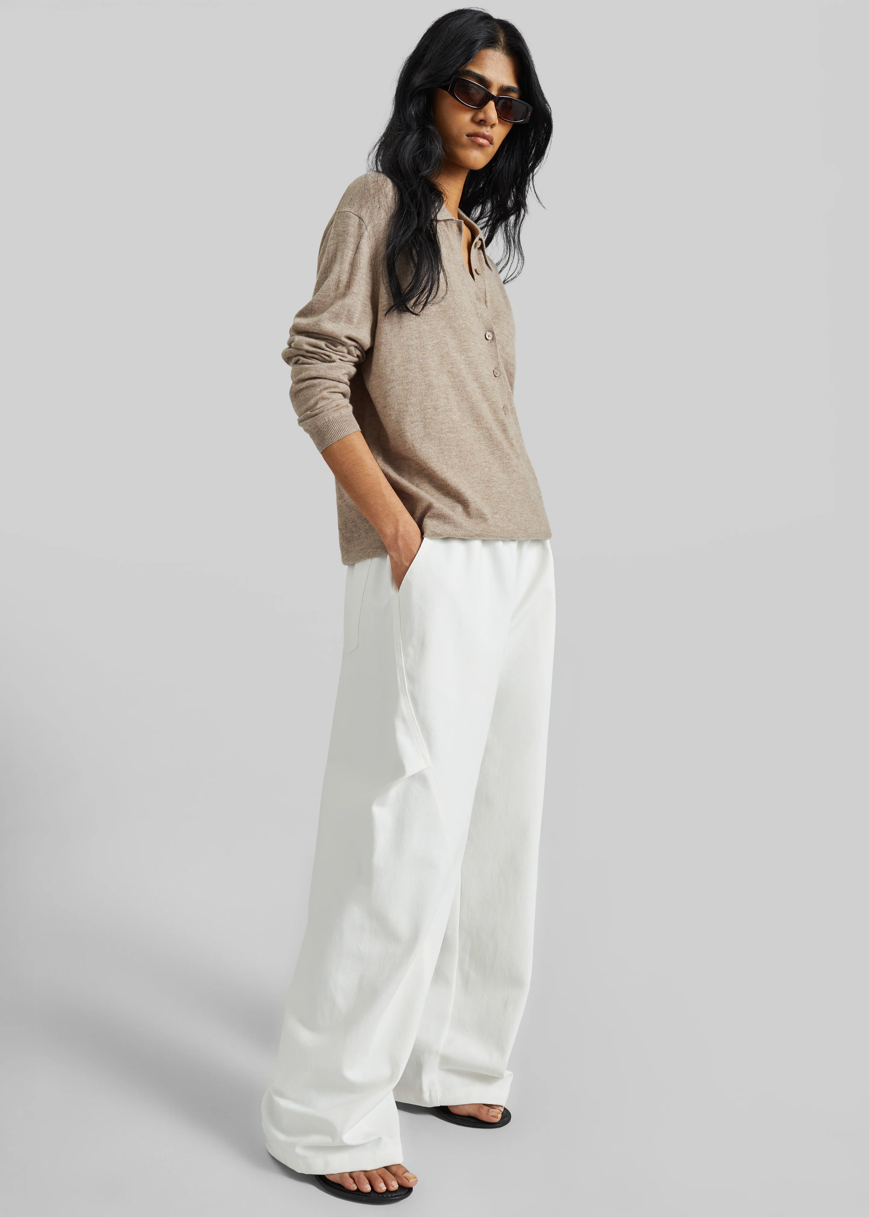 Tulsa Curved Pants - White - Image 3