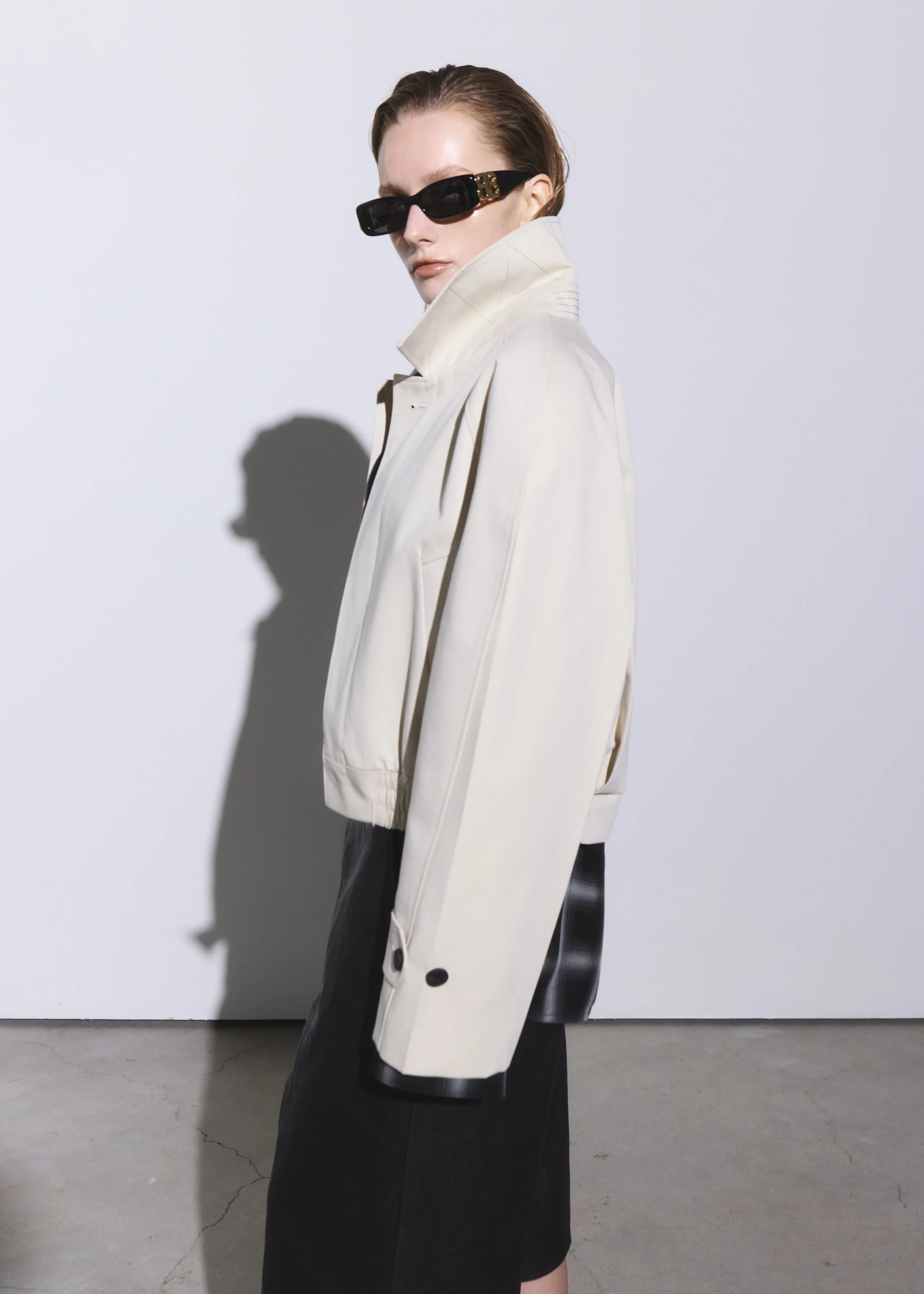 Turenne Curved Jacket - Beige - Image 6