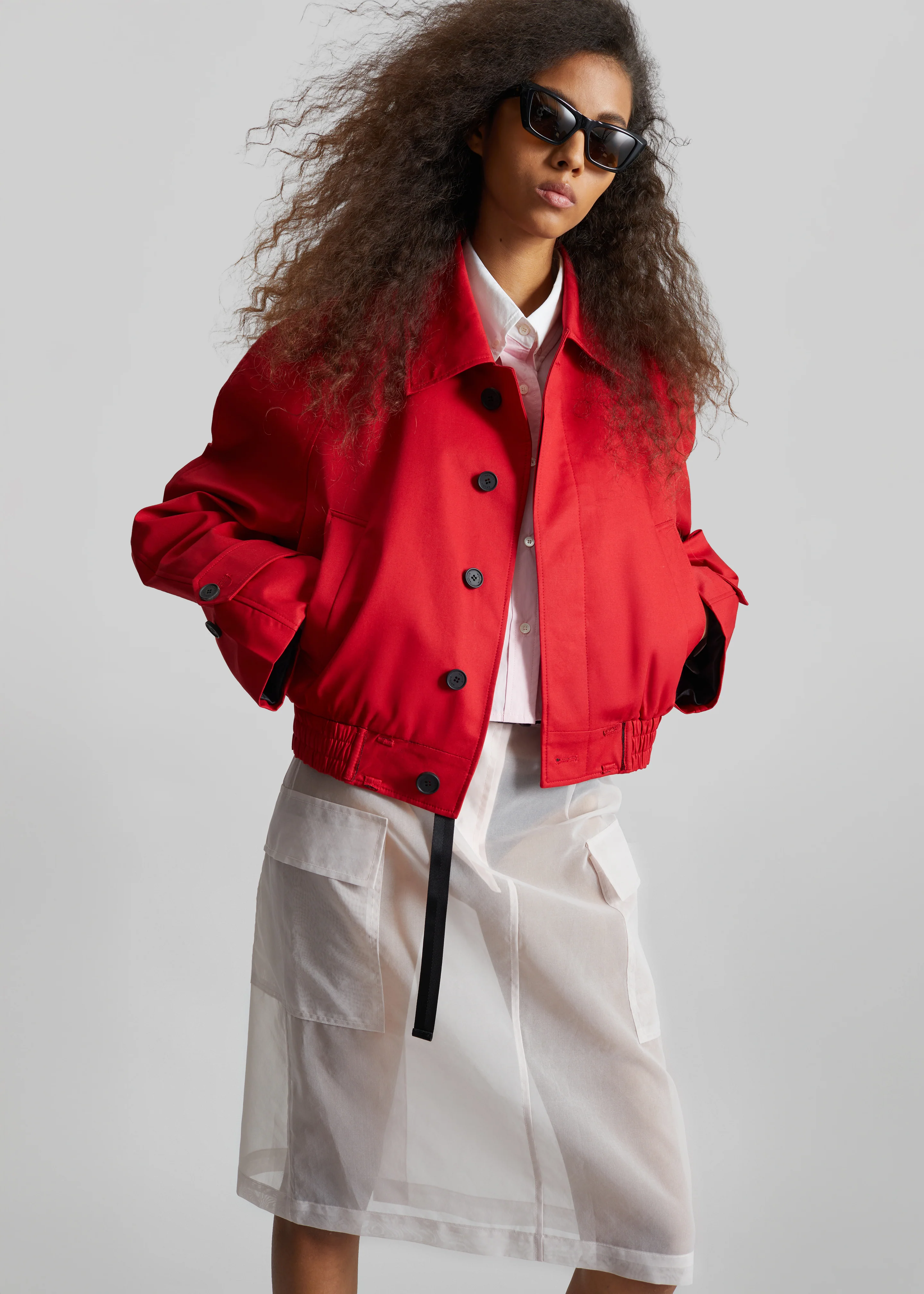 Turenne Curved Jacket - Red - Image 3