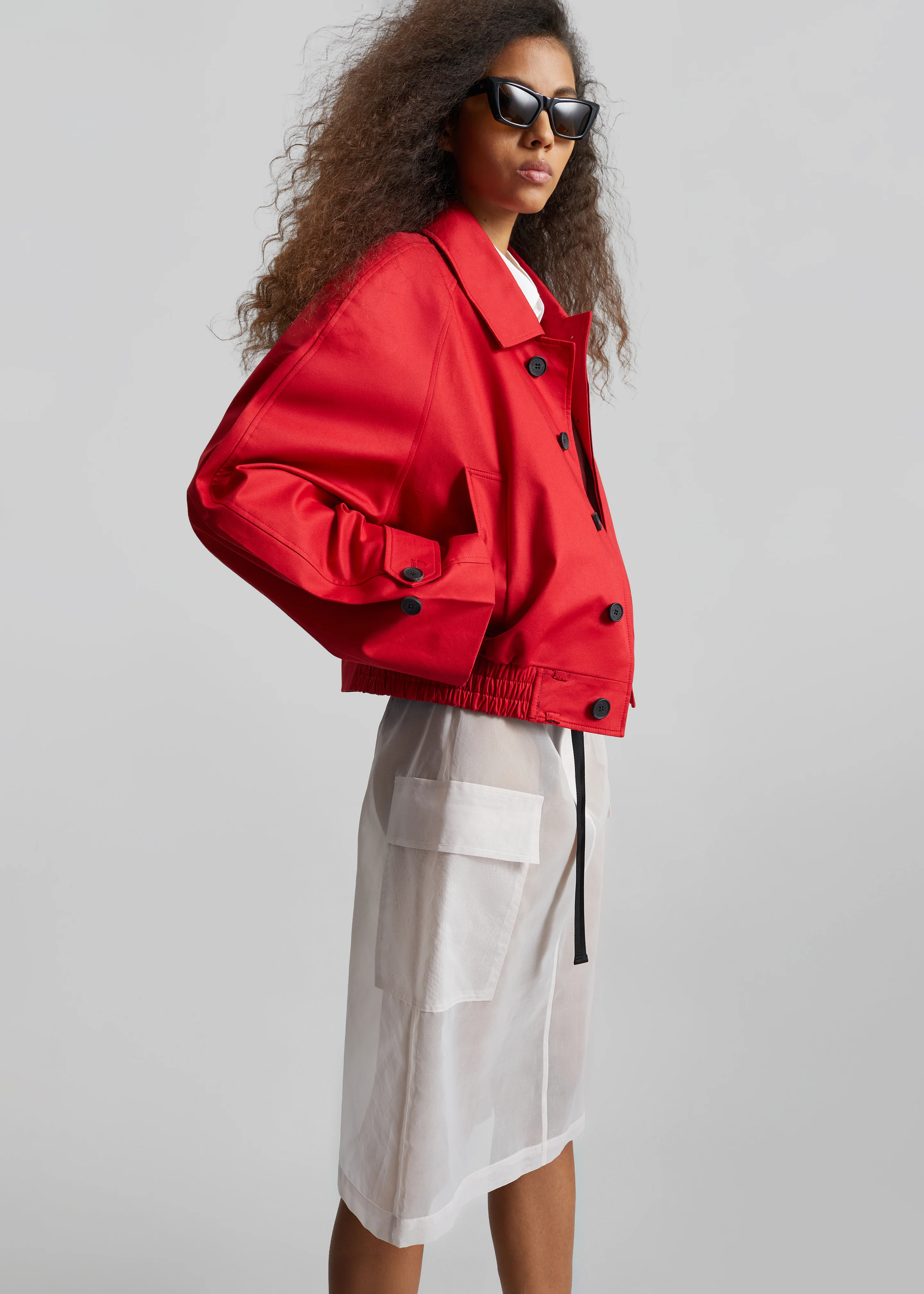 Turenne Curved Jacket - Red - Image 9