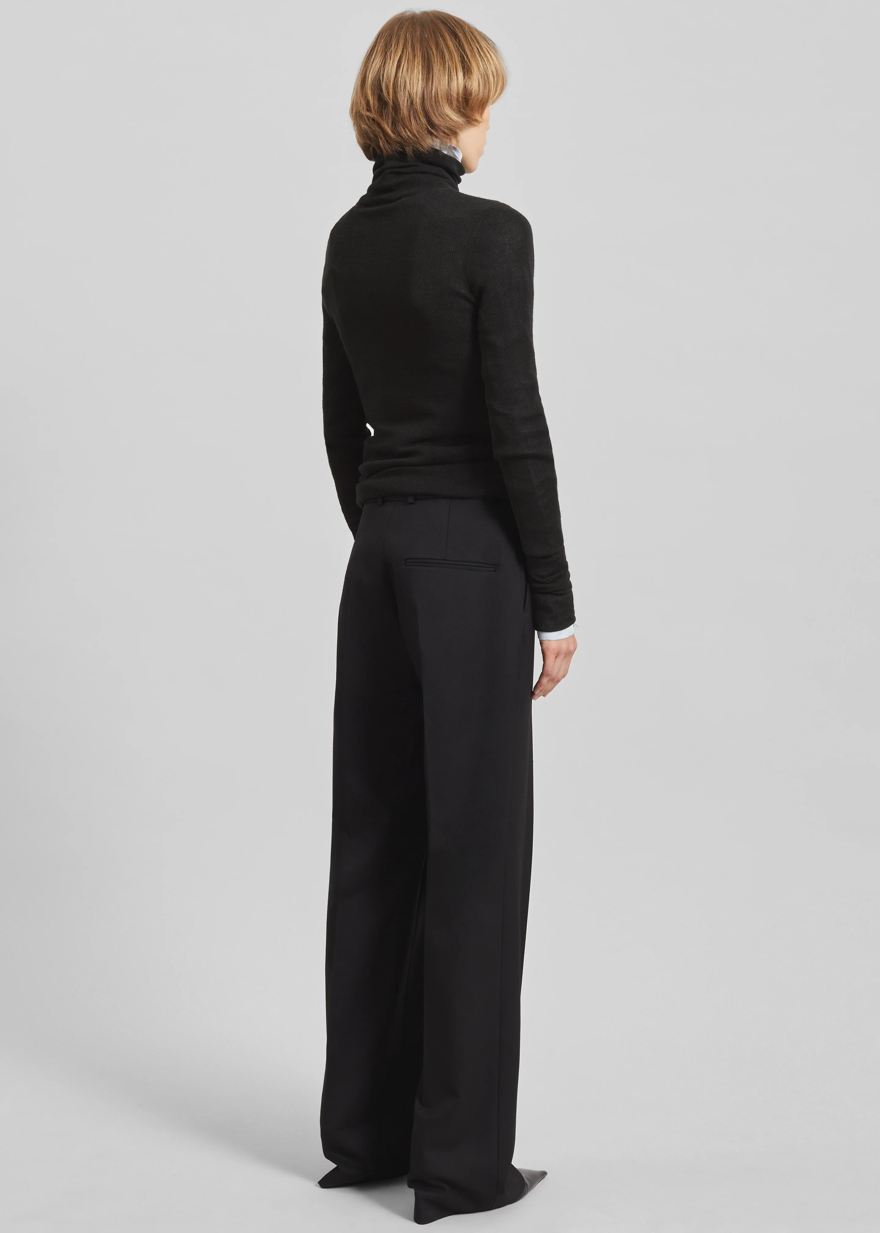 Utica Thin Turtleneck Sweater - Black - Image 8