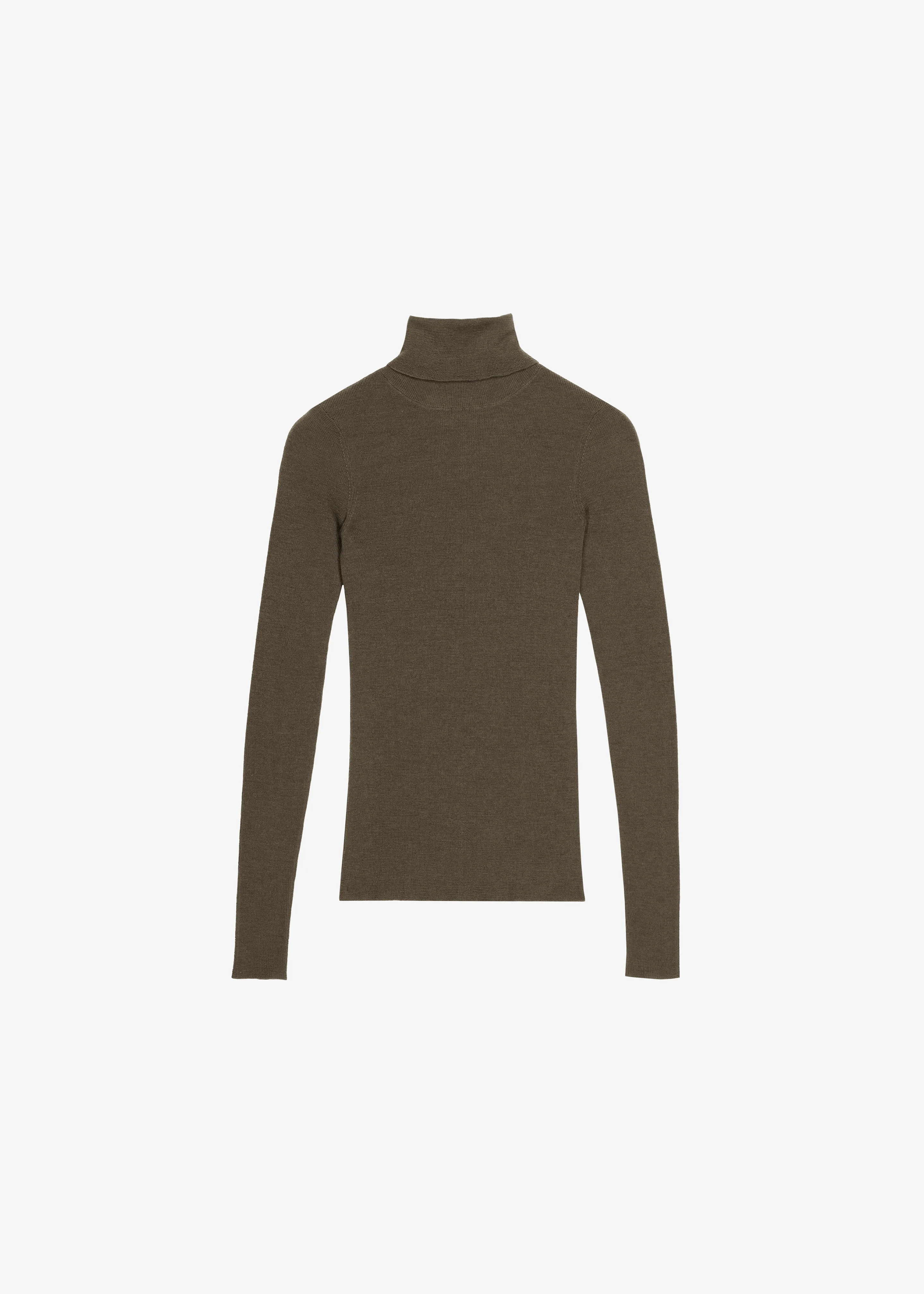 Utica Thin Turtleneck Sweater - Olive - Image 4