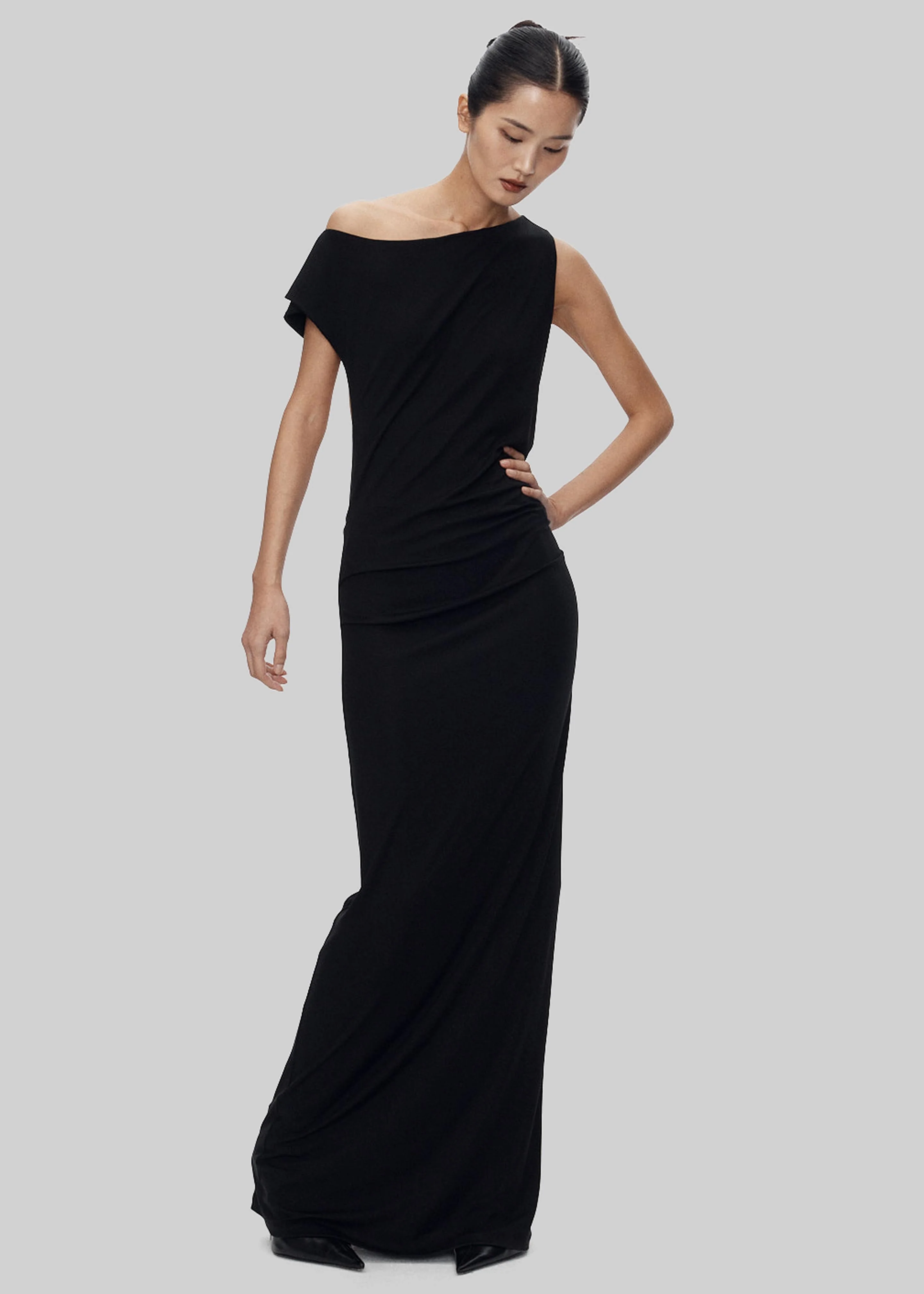 Varena Twisted Cut-Out Maxi Dress - Black - Image 2
