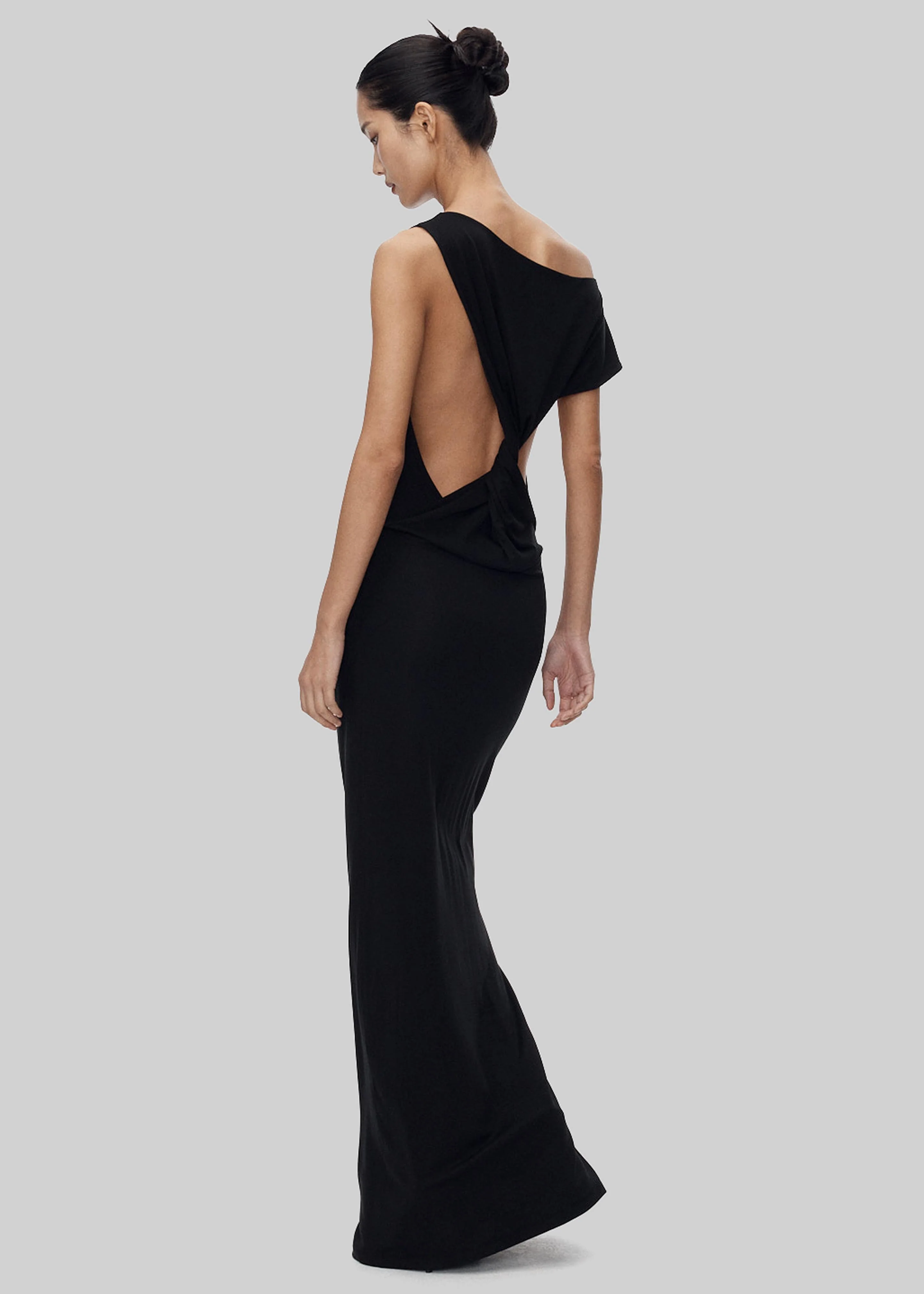 Varena Twisted Cut-Out Maxi Dress - Black - Image 3