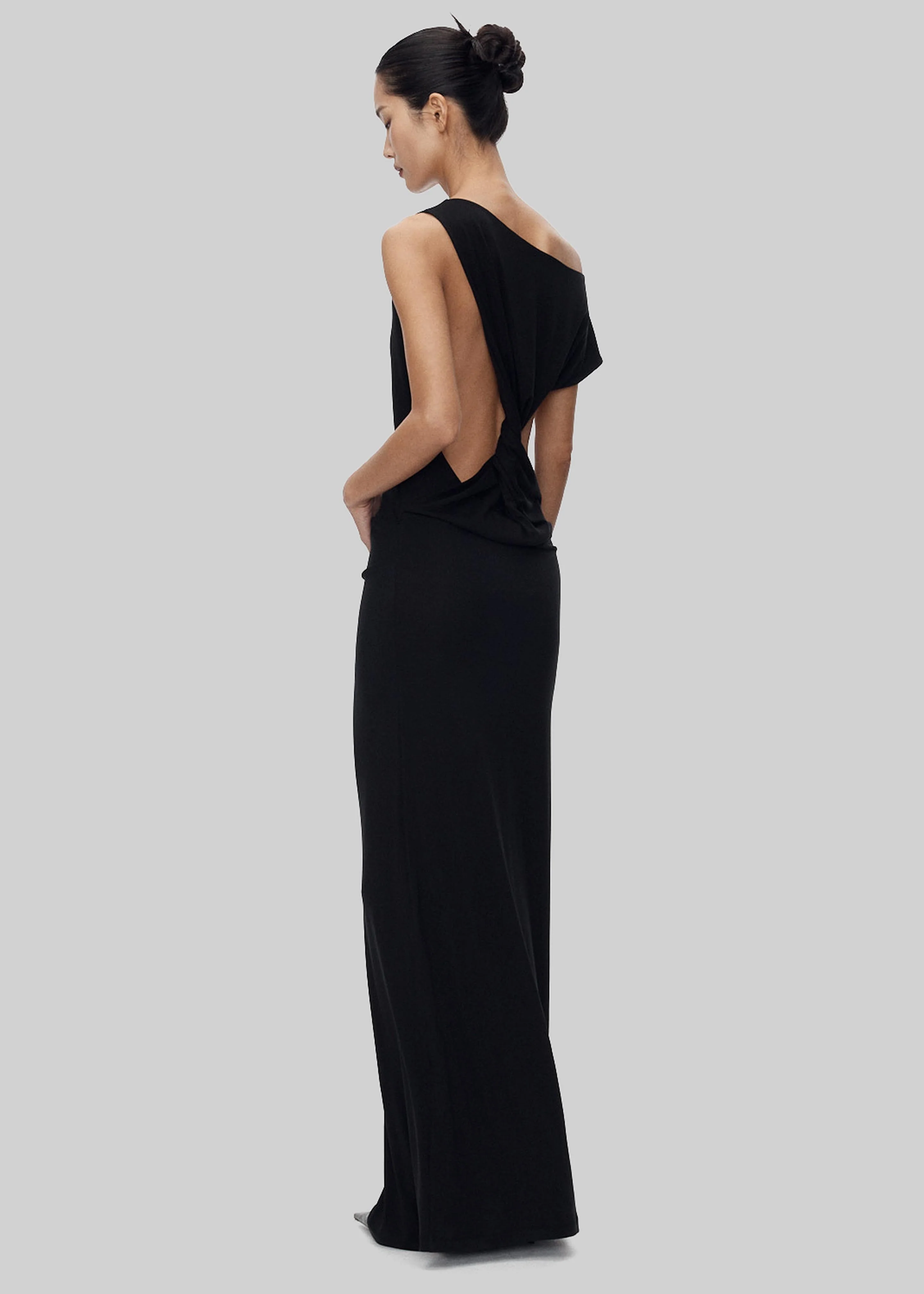 Varena Twisted Cut-Out Maxi Dress - Black - Image 6