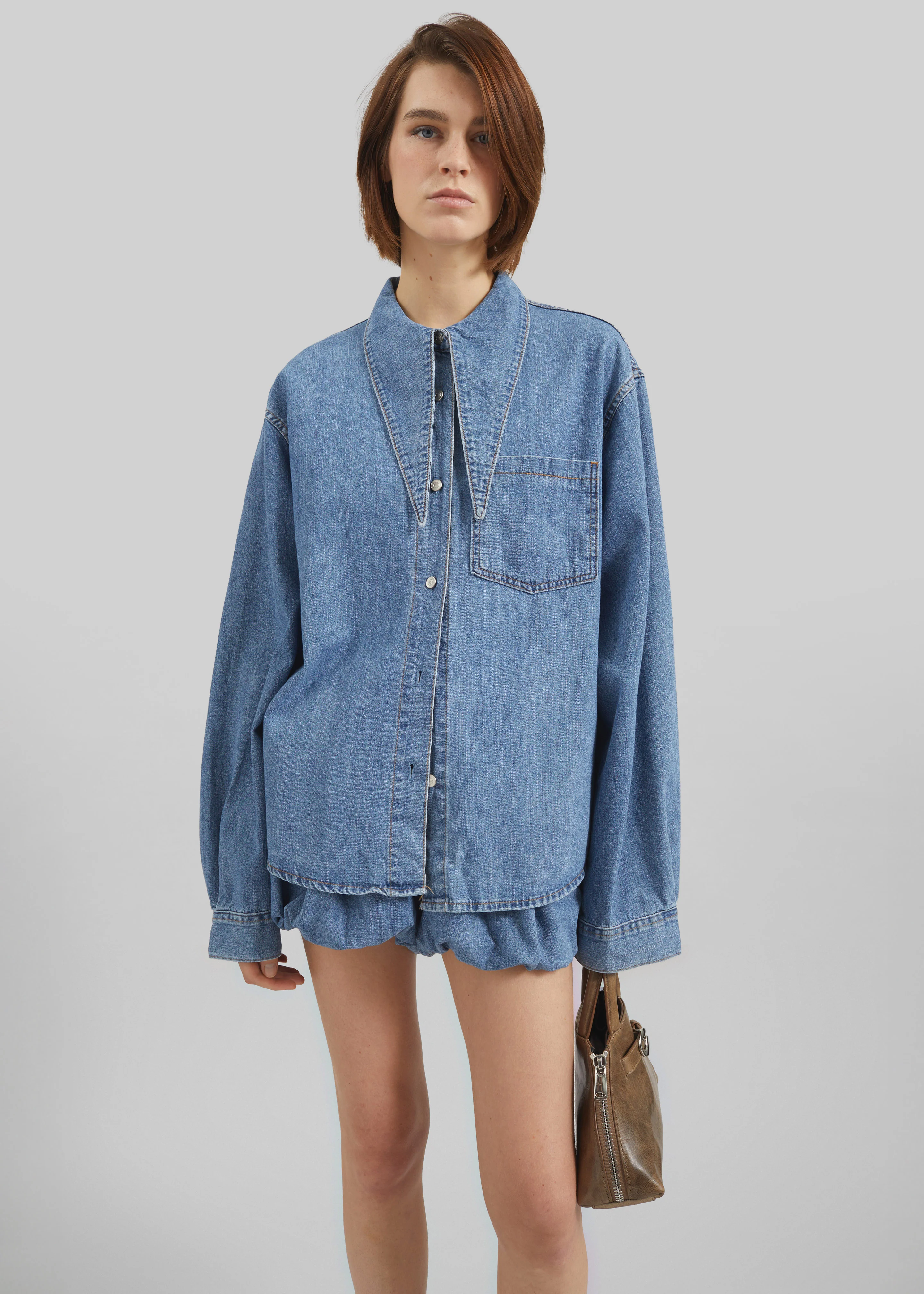 Varzy Denim Shirt - Medium Wash - Image 4