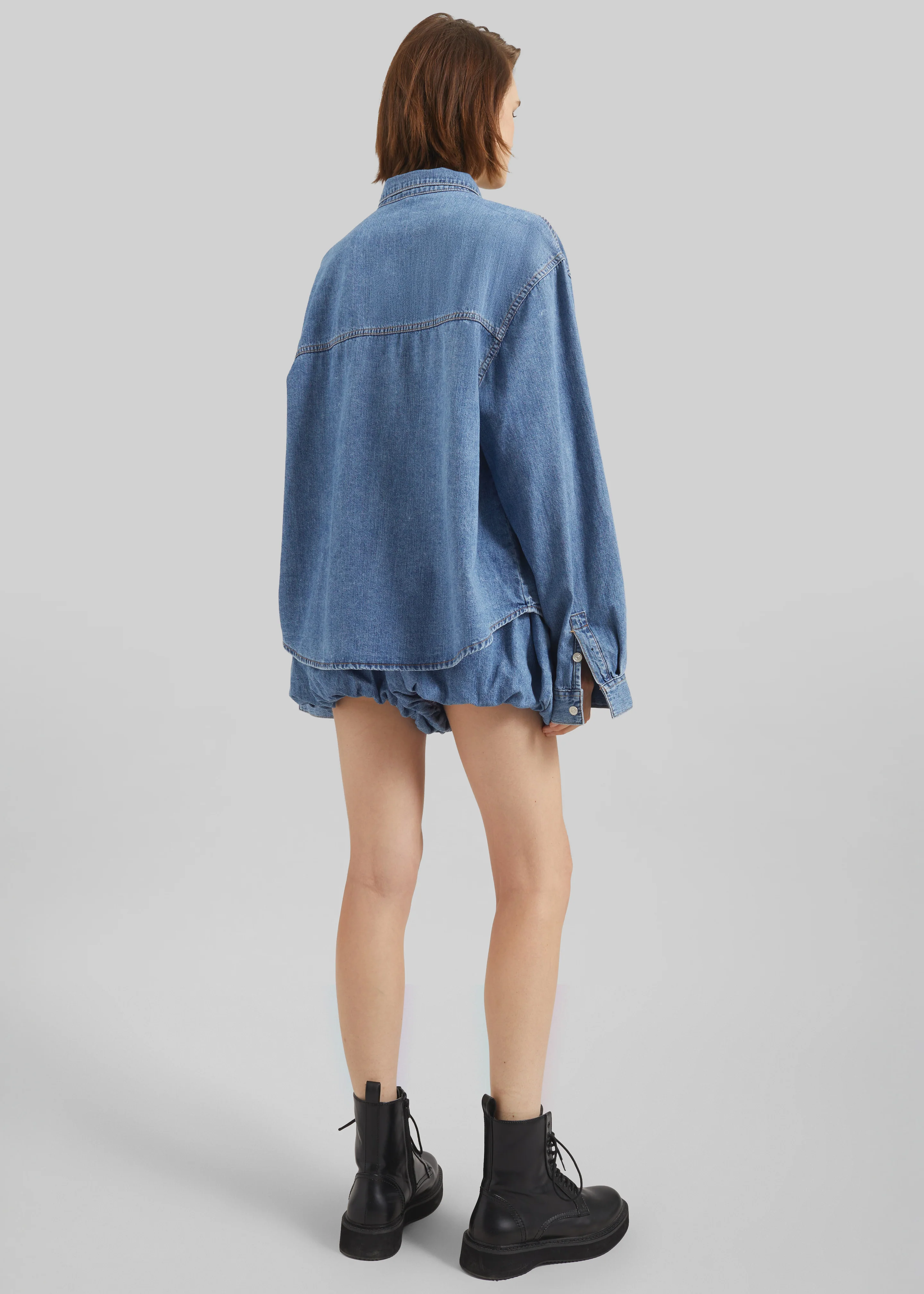 Varzy Denim Shirt - Medium Wash - Image 8