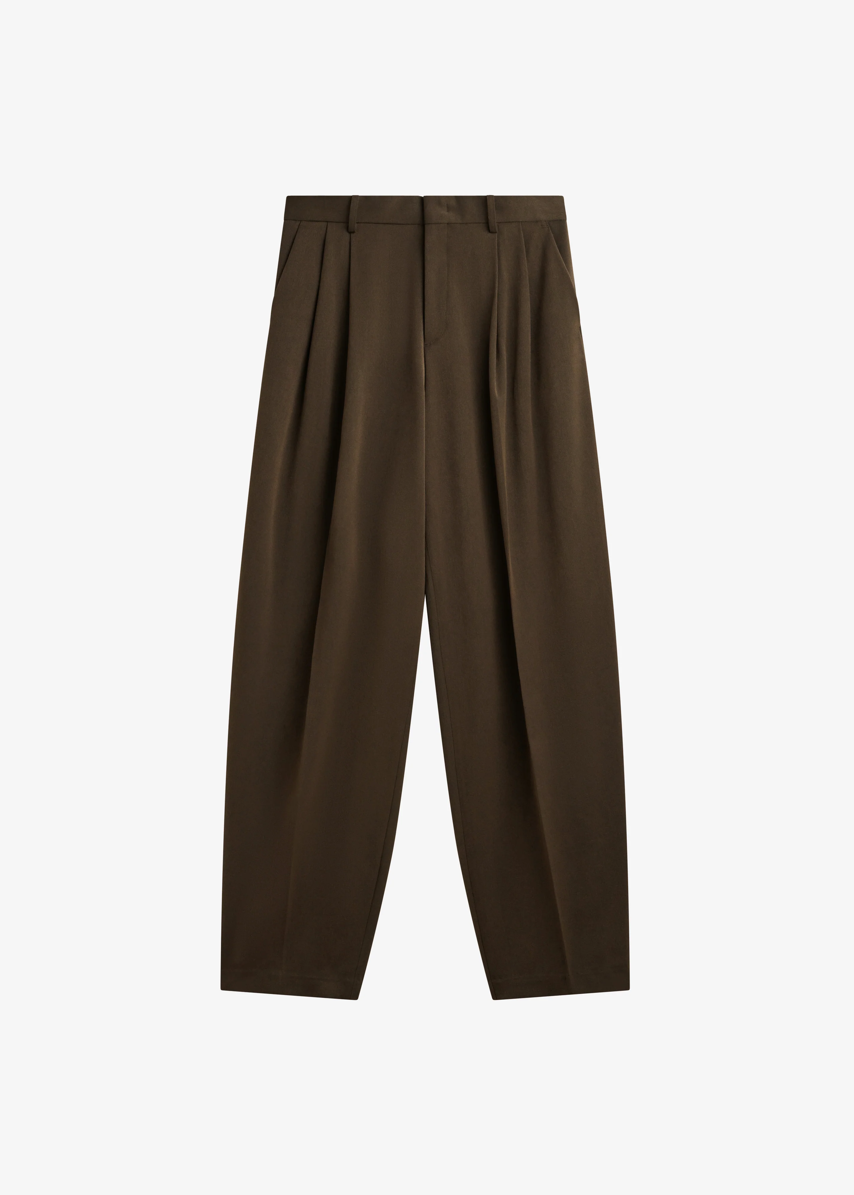 Vester Pleated Trousers - Brown - Image 11