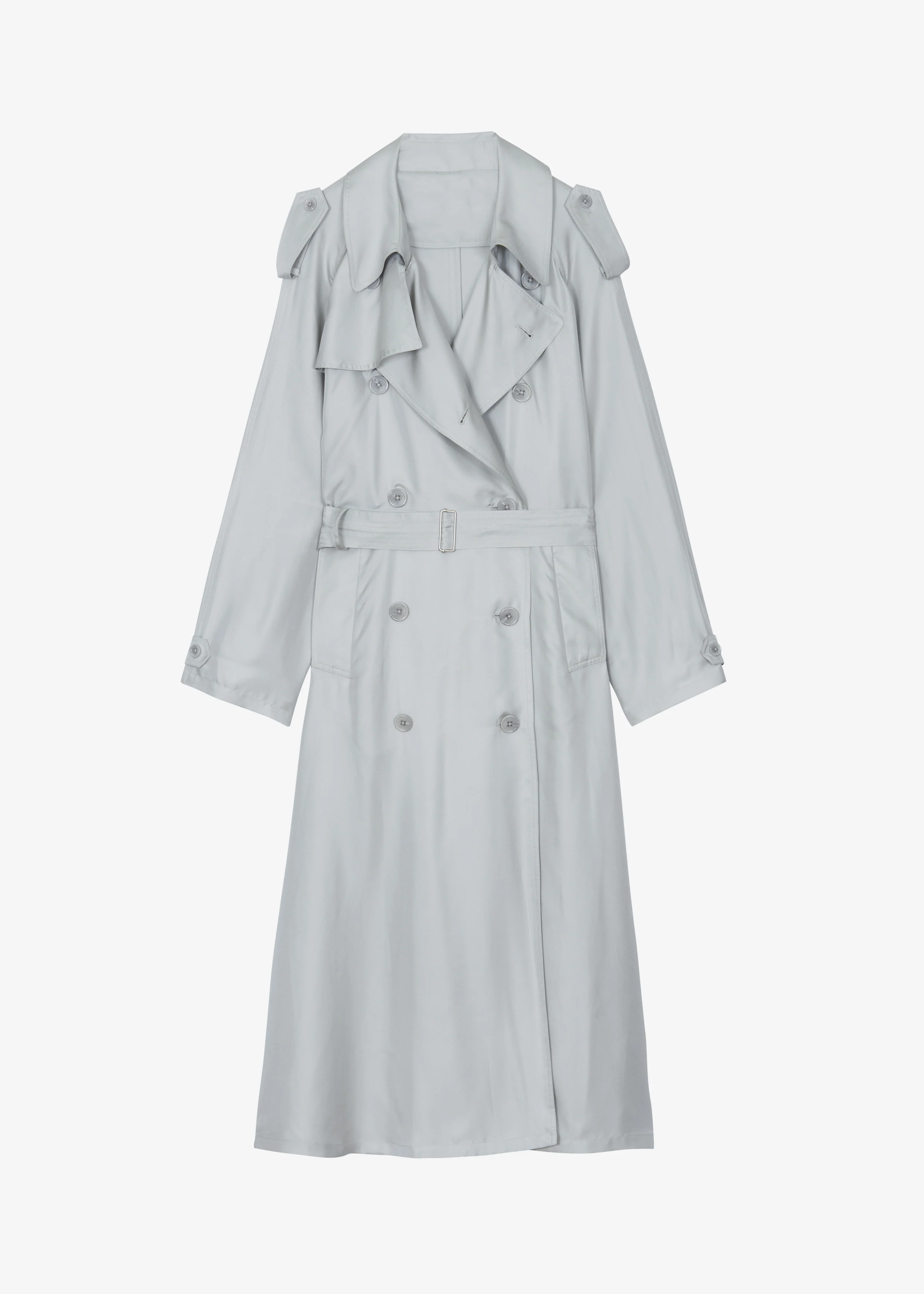Veyron Silk Trench - Grey - Image 8