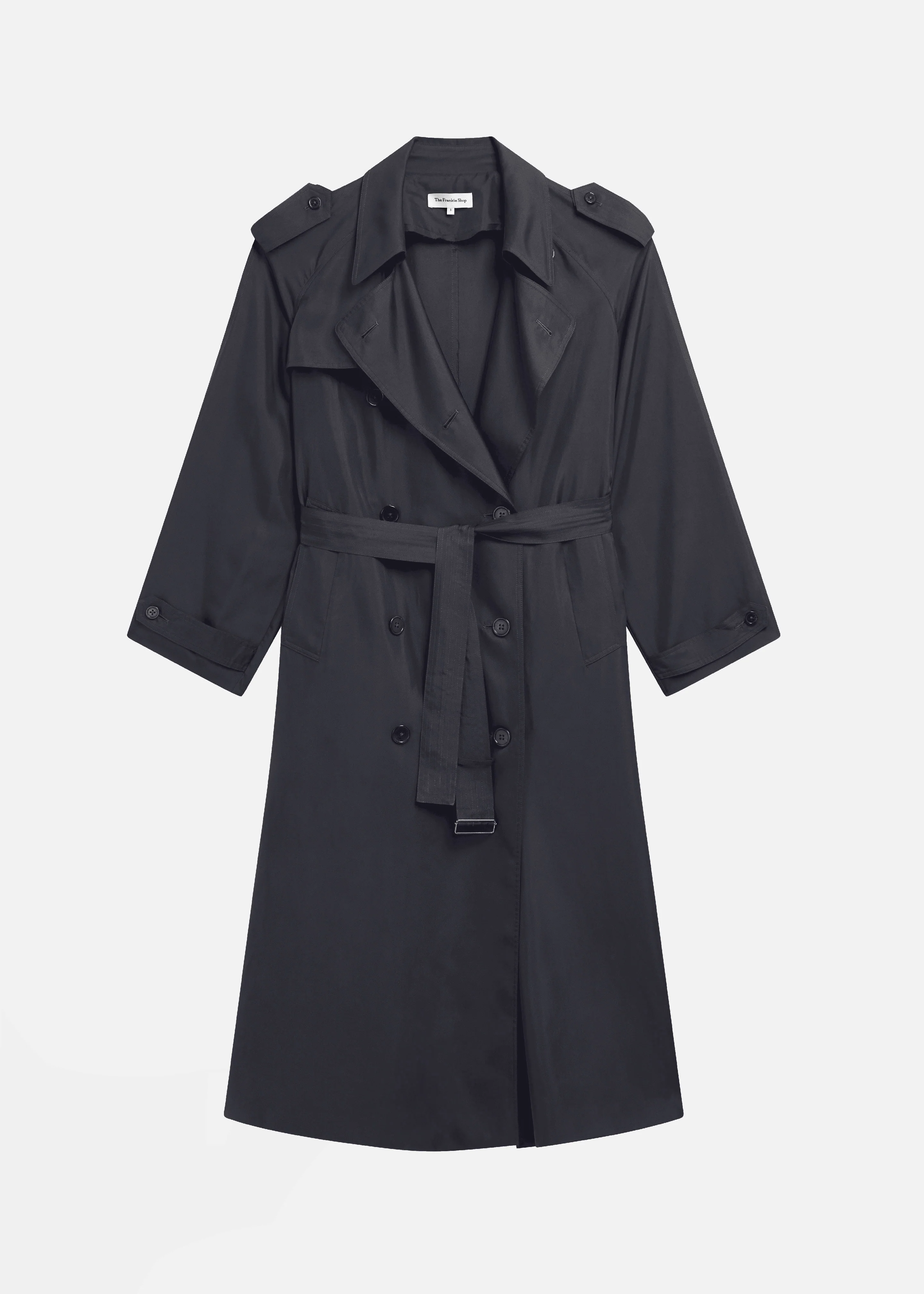 Veyron Silk Trench - Storm Grey - Image 7