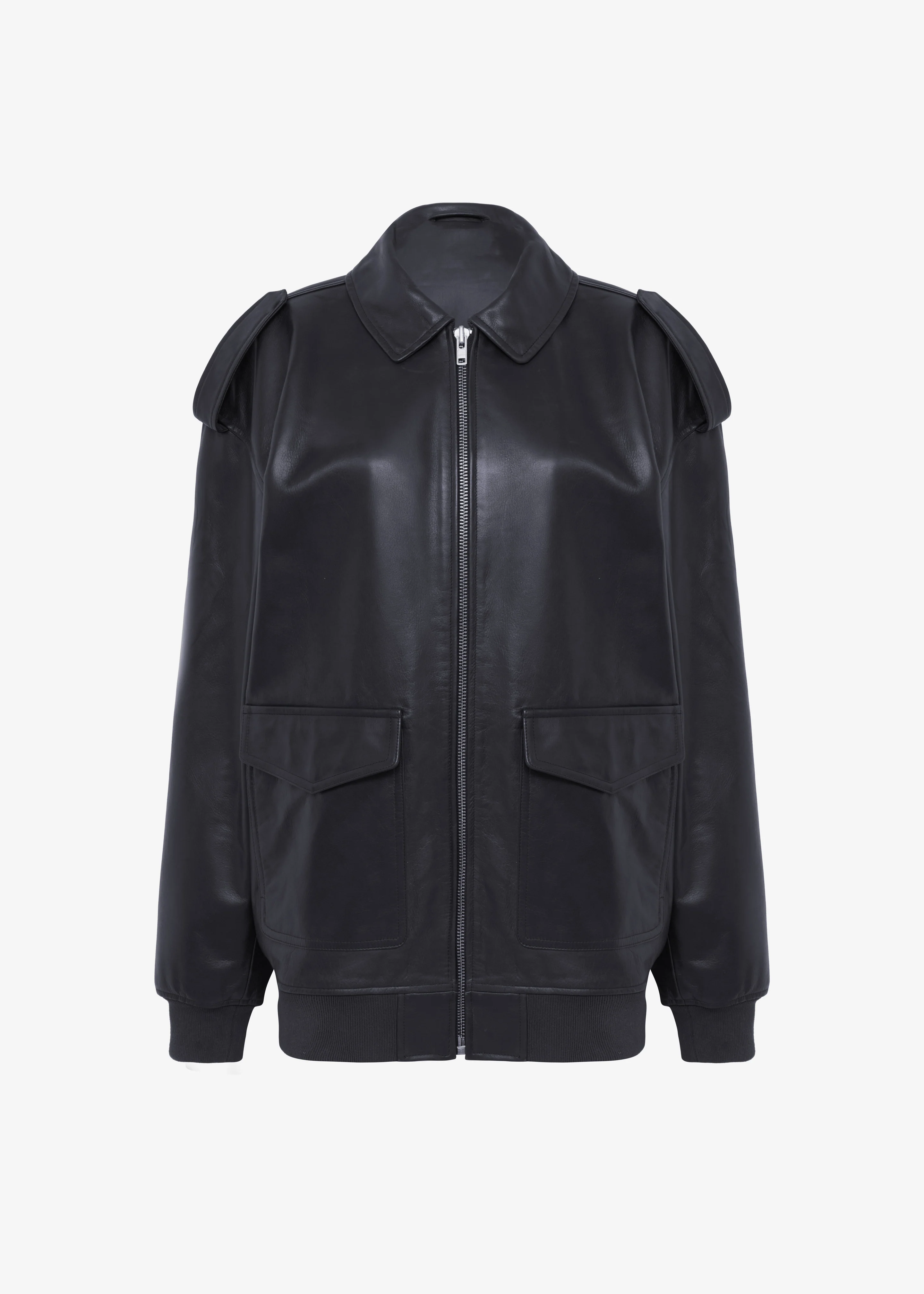 Viper Leather Jacket - Black - Image 13