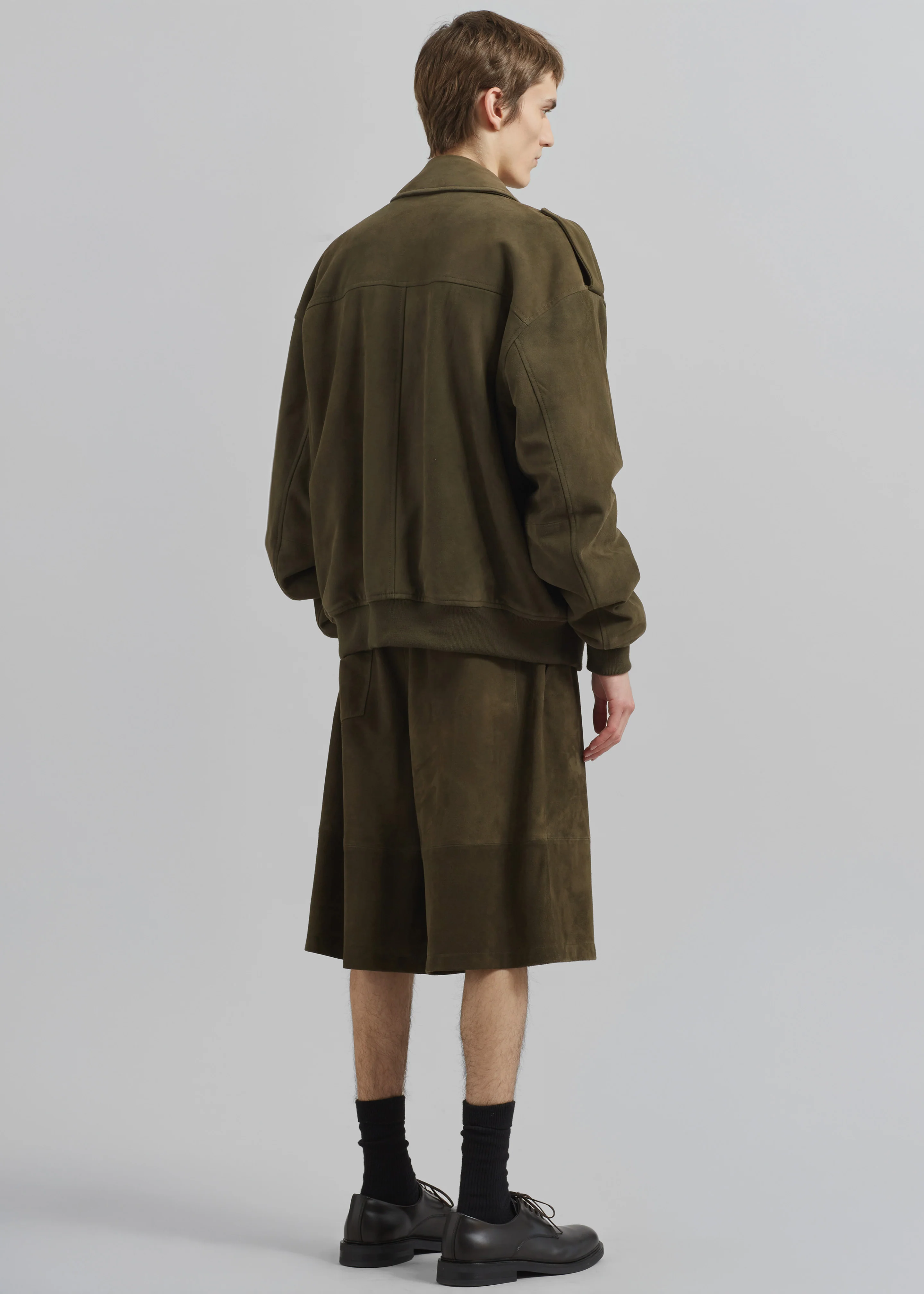 Viper Suede Jacket - Khaki - Image 12