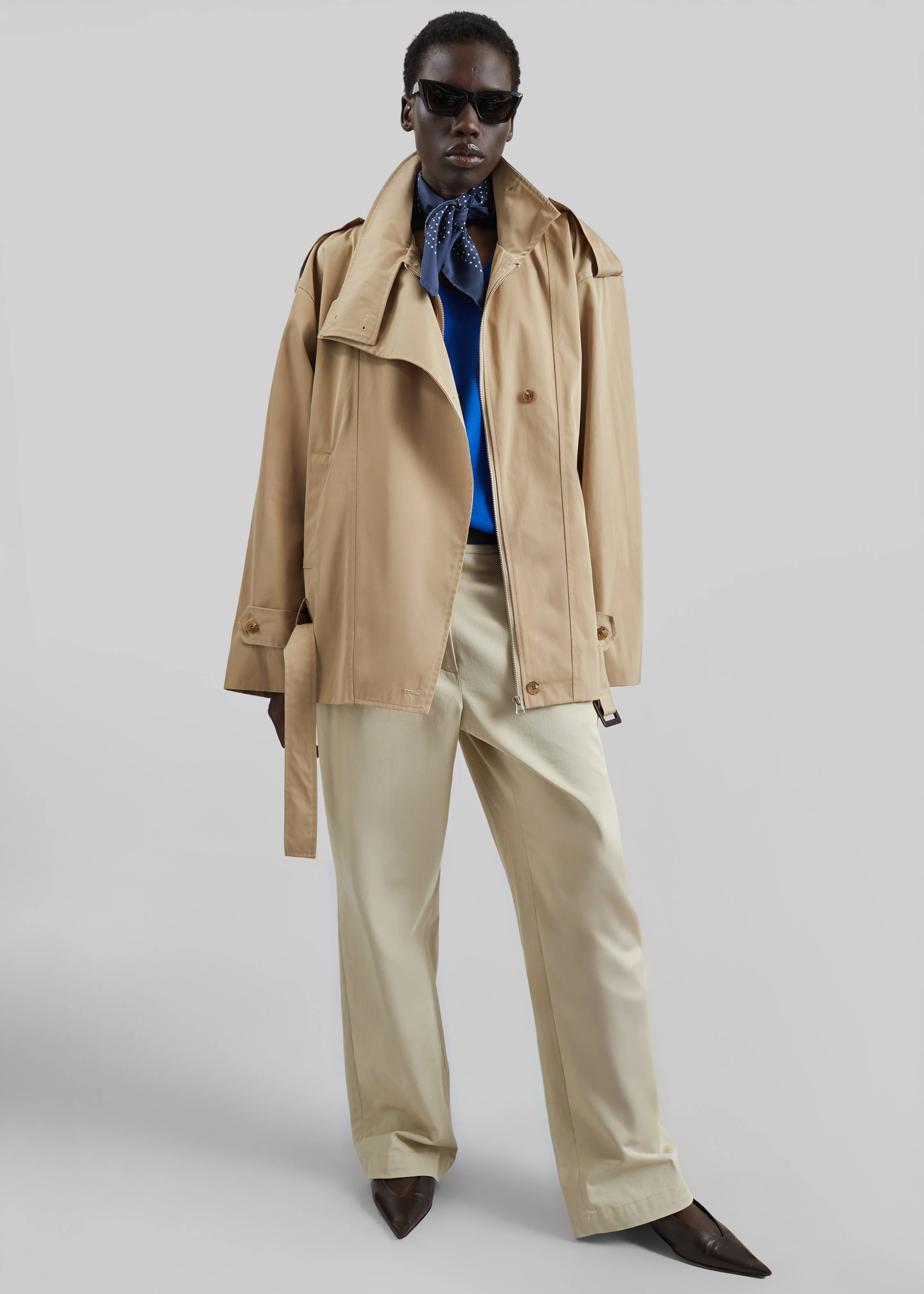 Virar Short Trench - Beige - Image 5