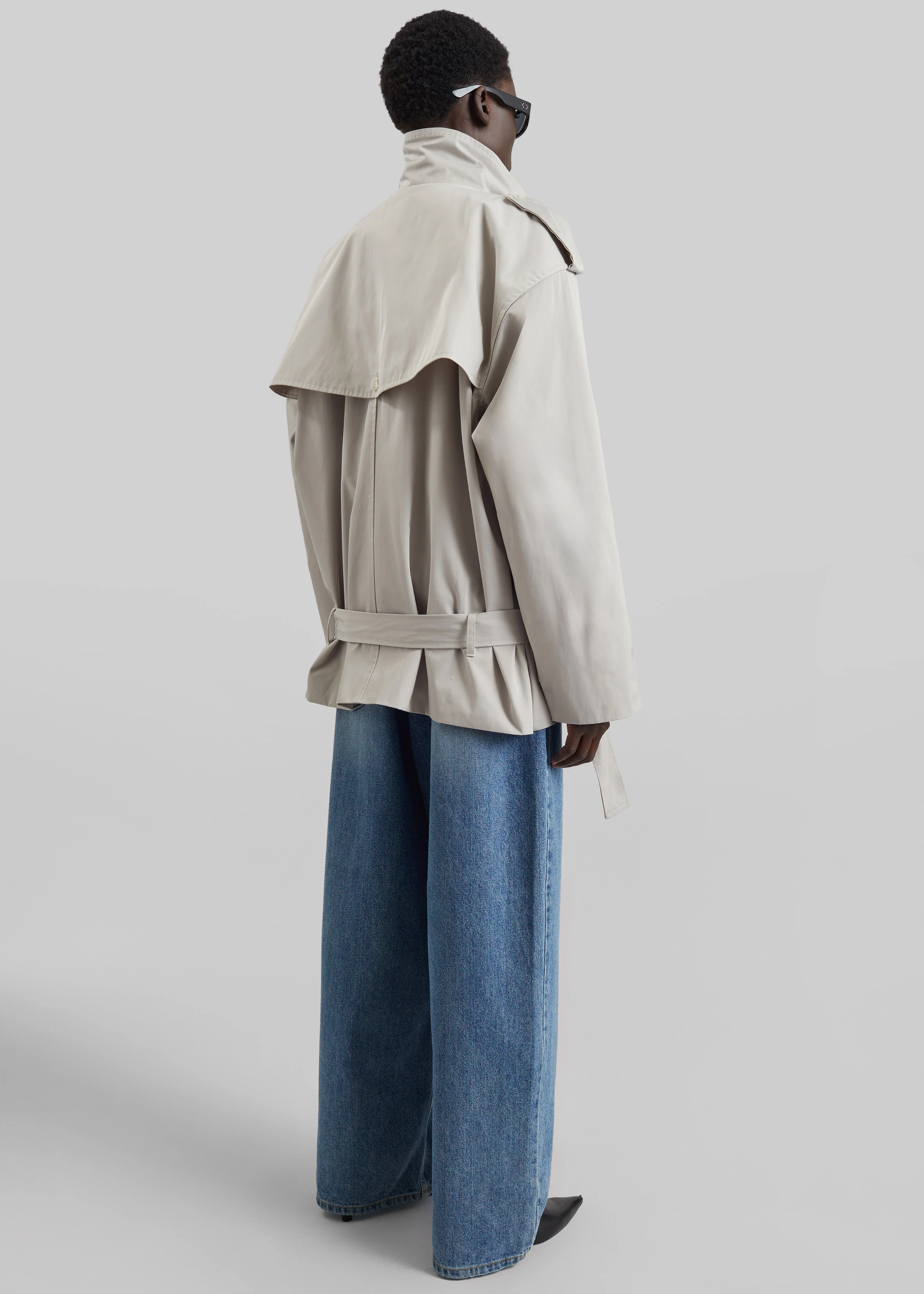 Virar Short Trench - Ice Grey - Image 6