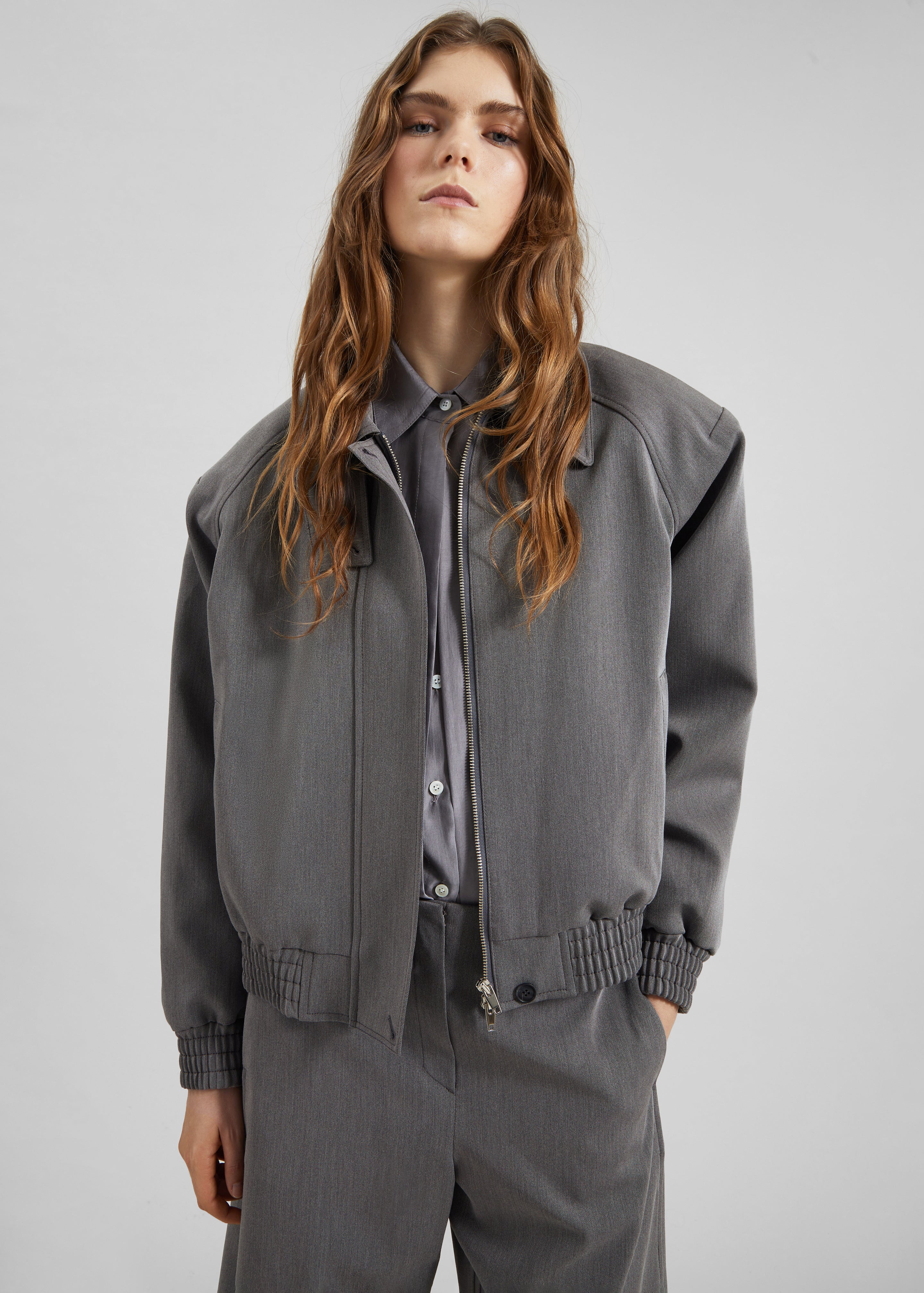 Vosges Padded Blouson Jacket - Grey - Image 2