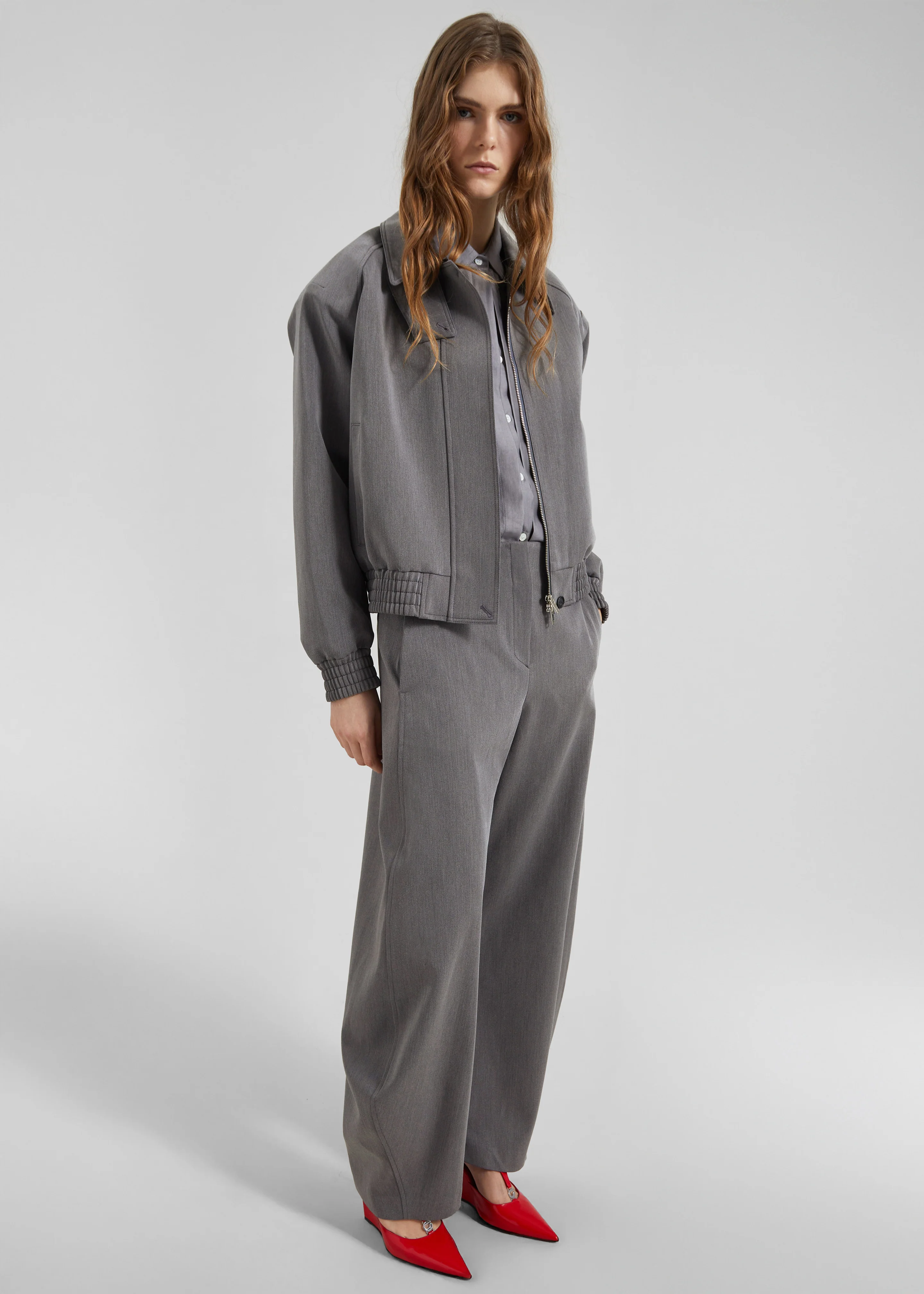 Vosges Padded Blouson Jacket - Grey - Image 3