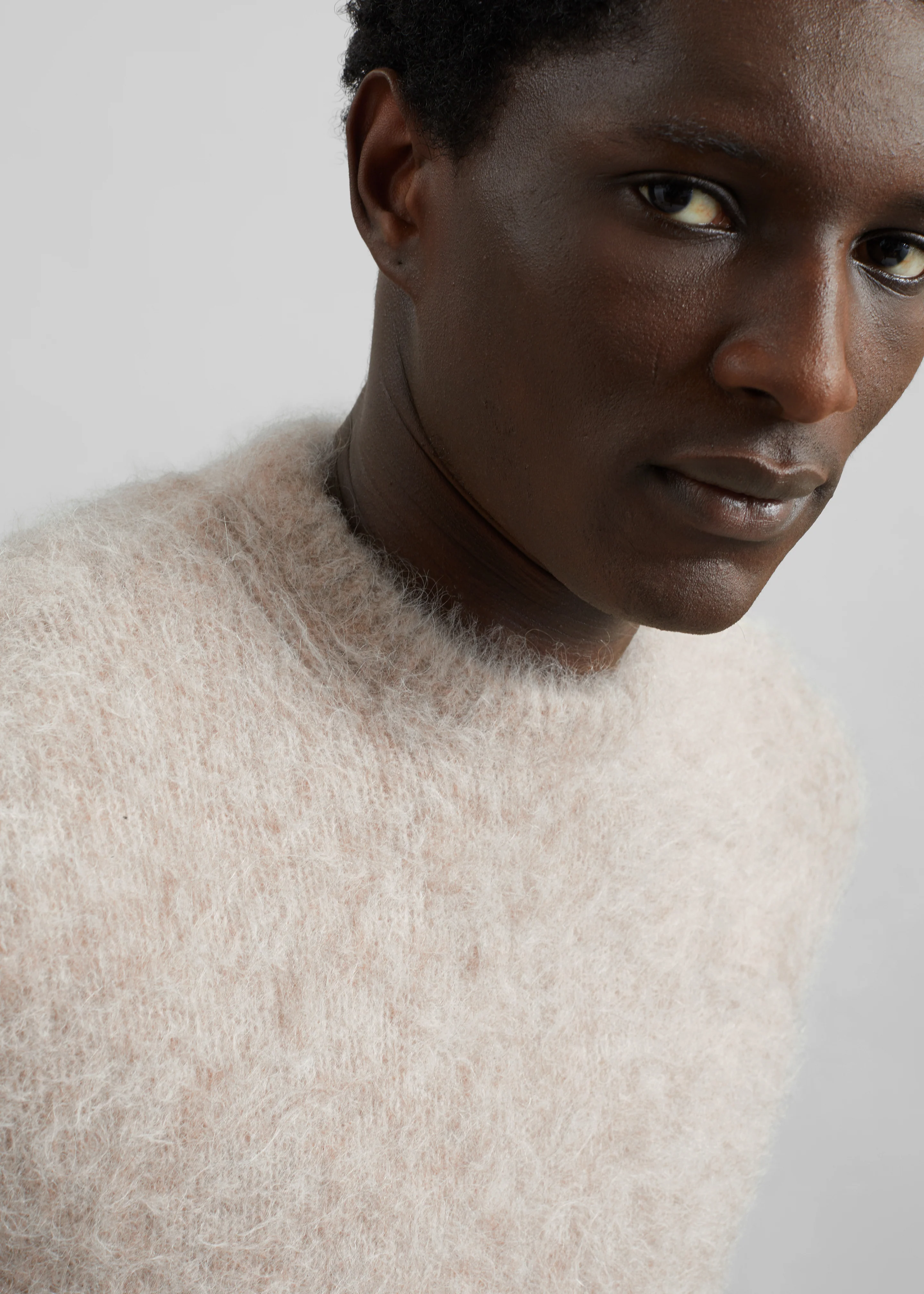 Willy Alpaca Knit Sweater - Beige - Image 6