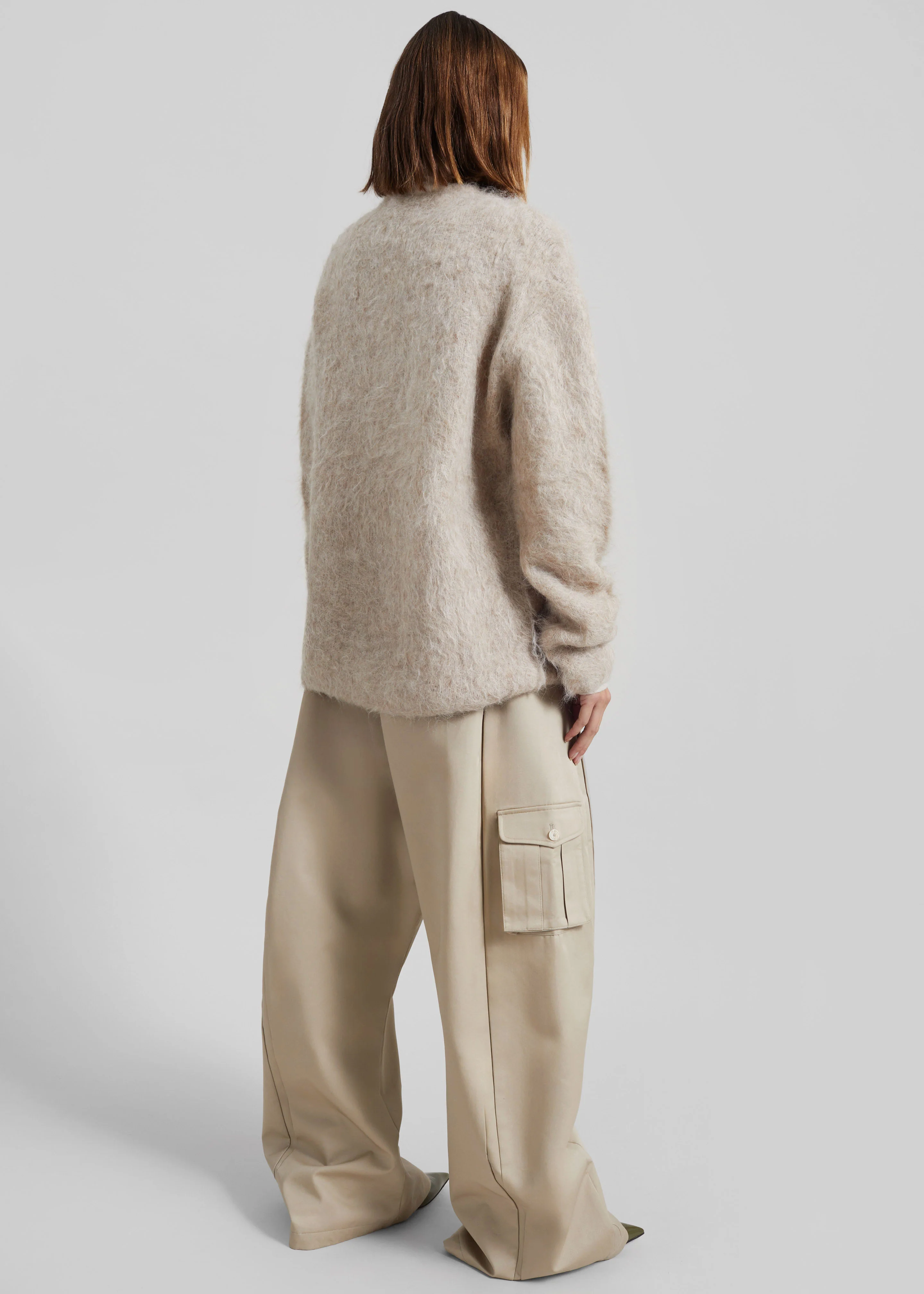 Willy Alpaca Knit Sweater - Beige - Image 9