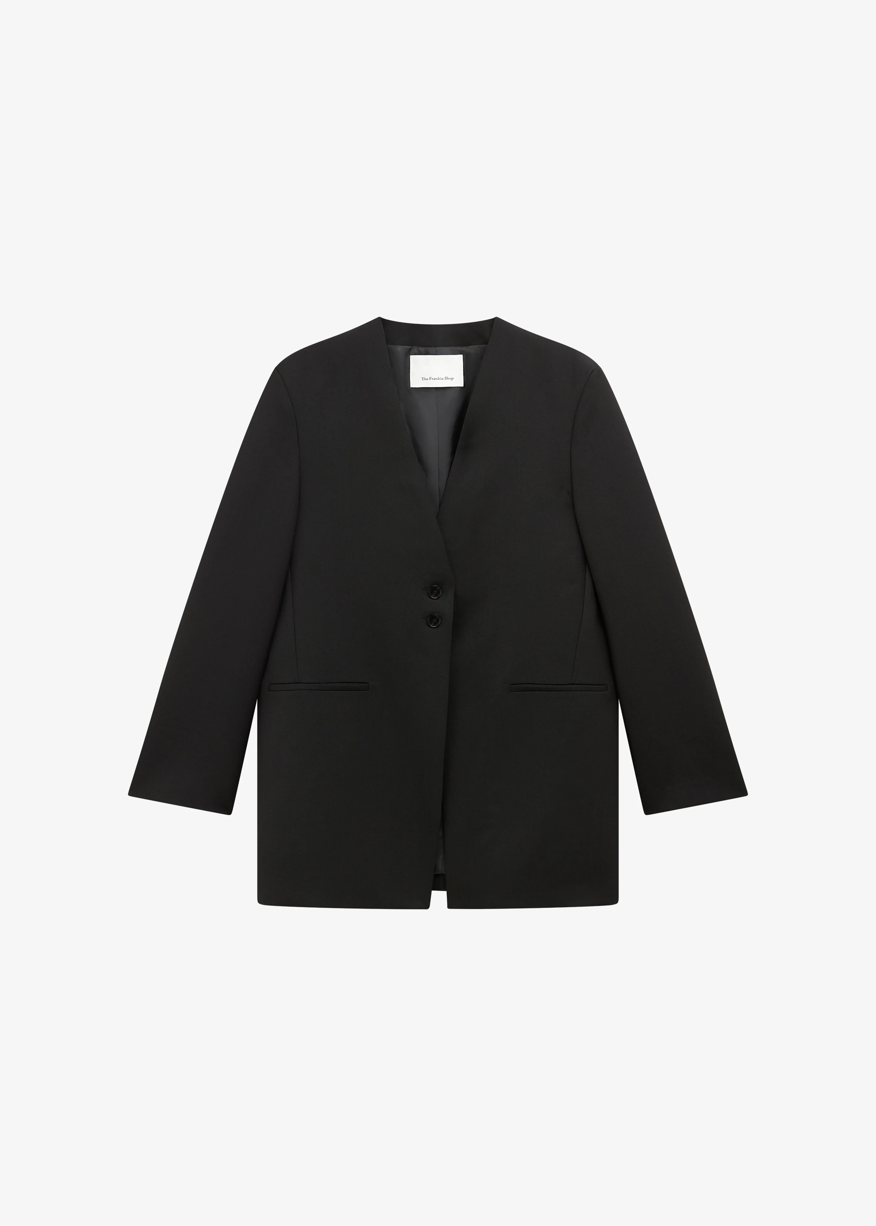 Winsen Collarless Blazer - Black - Image 11